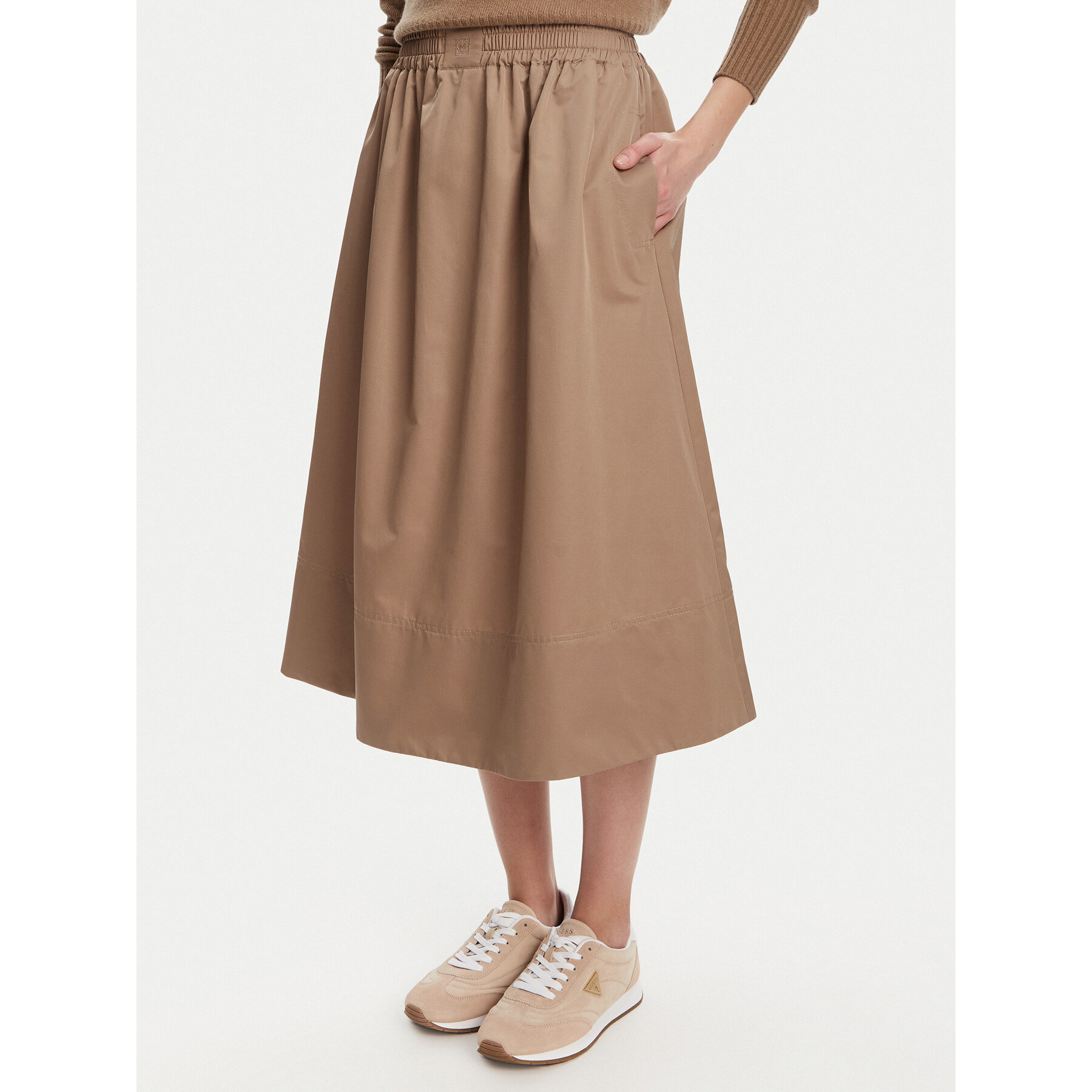 Marella Spódnica trapezowa Cairo 2523106074 Beżowy Regular Fit