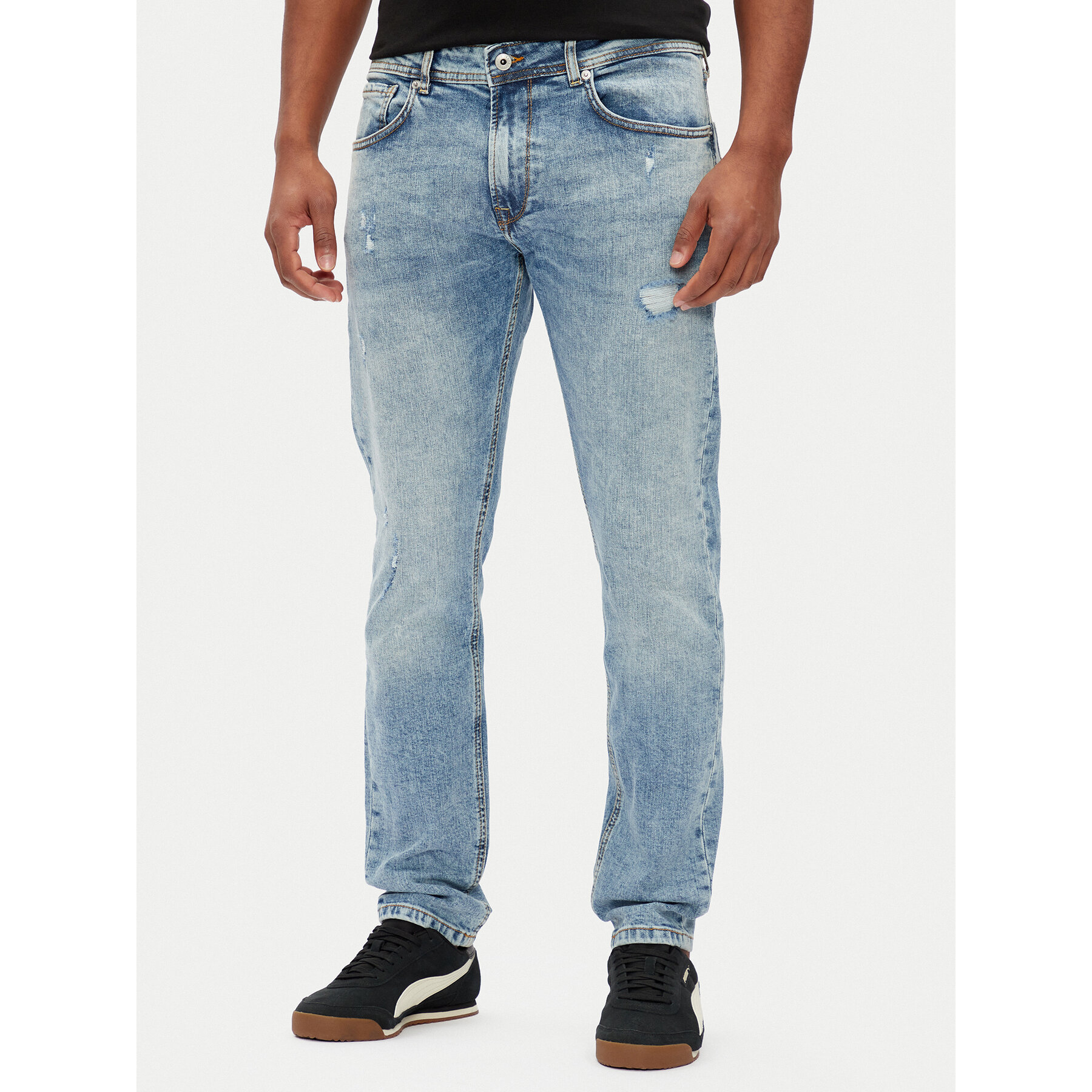 Pepe Jeans Jeansy Stanley PM207390 Niebieski Slim Fit
