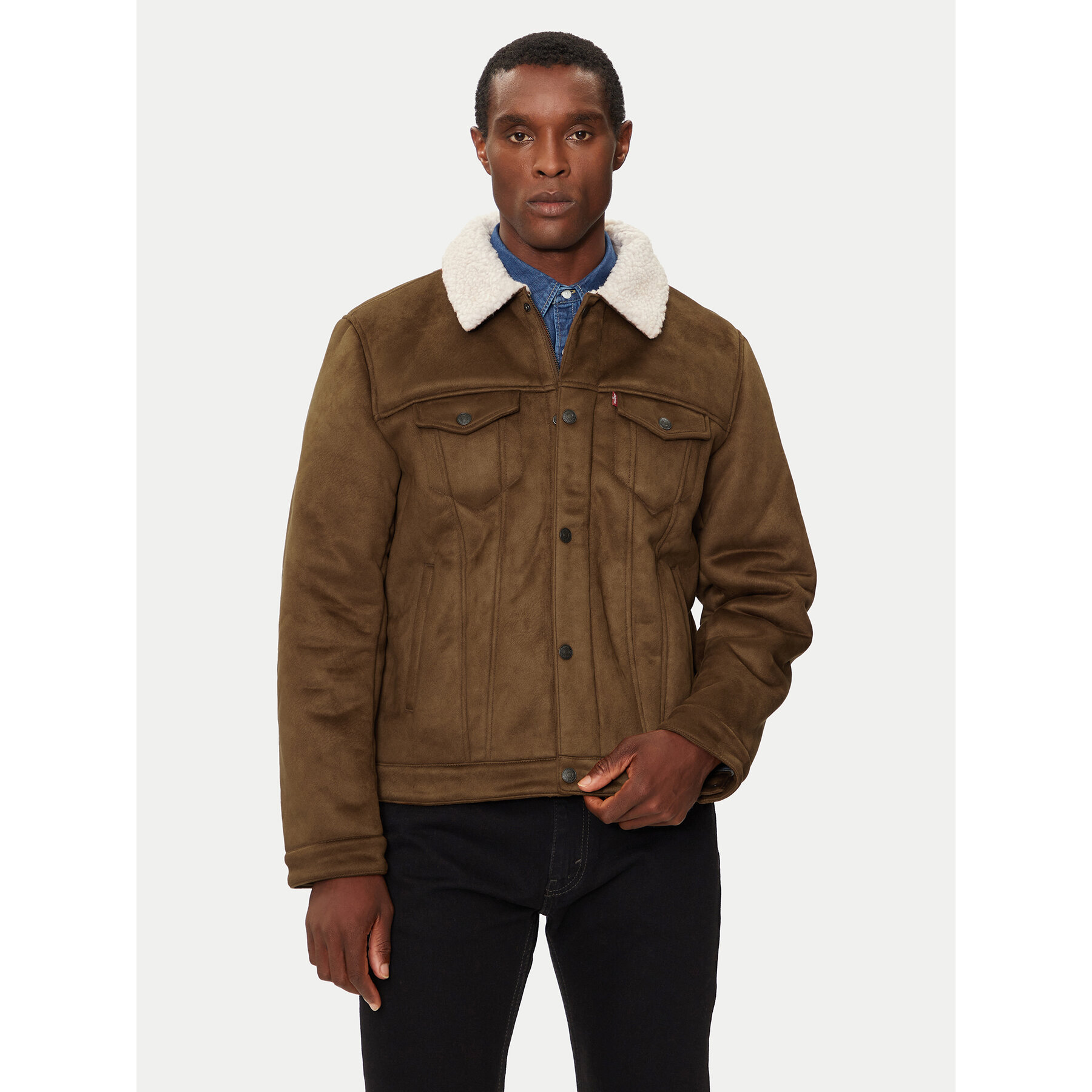 Levi's® Kożuch 001YT-0001 Brązowy Regular Fit