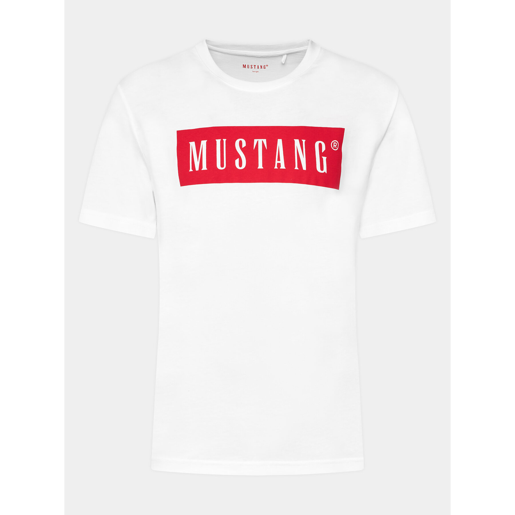 Mustang T-Shirt 1014749 Biały Regular Fit