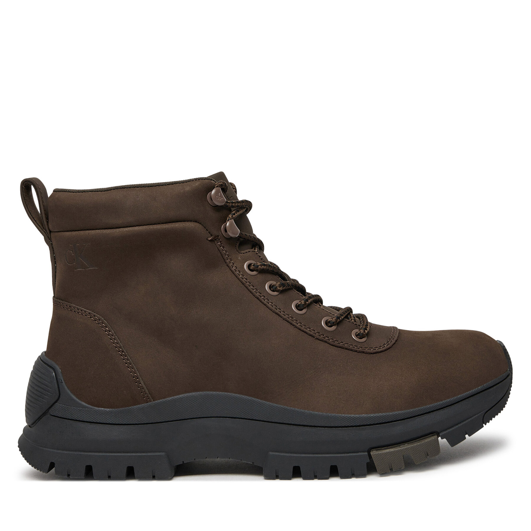 Calvin Klein Trzewiki Hybrid Wp Boot Laceup Rebellious YM0YM01077 Brązowy