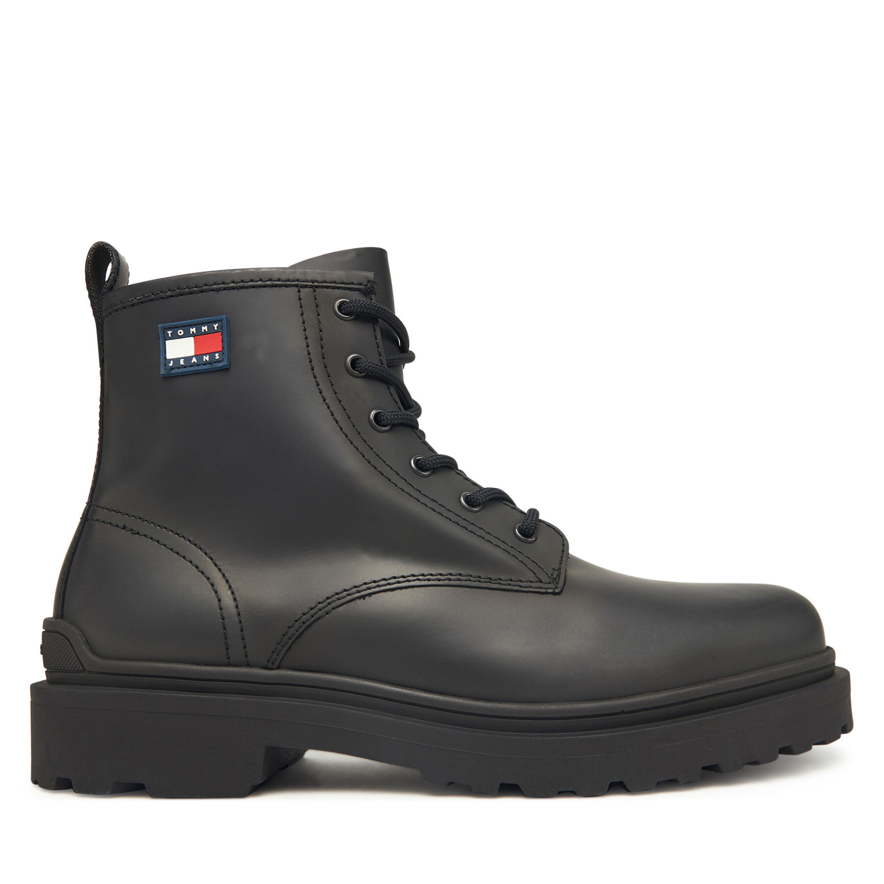 Tommy Jeans Trzewiki Tjm Lace Up Rubberized EM0EM01628 Czarny