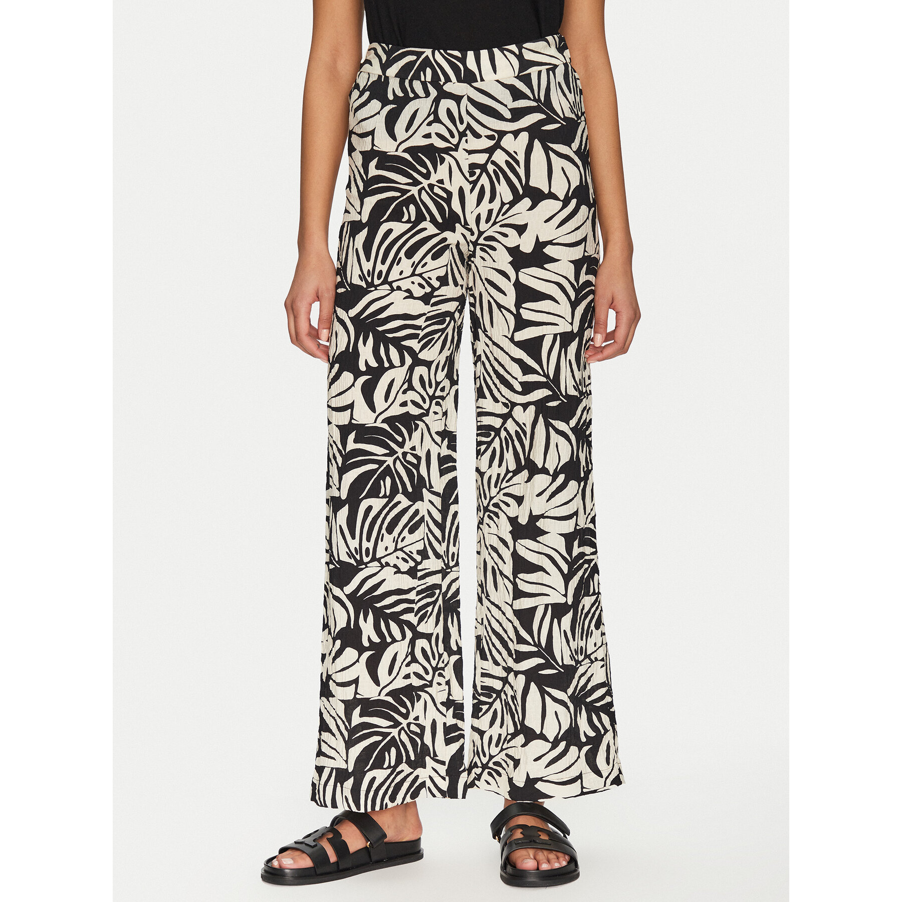 Vila Spodnie materiałowe Anu 14108517 Czarny Wide Leg
