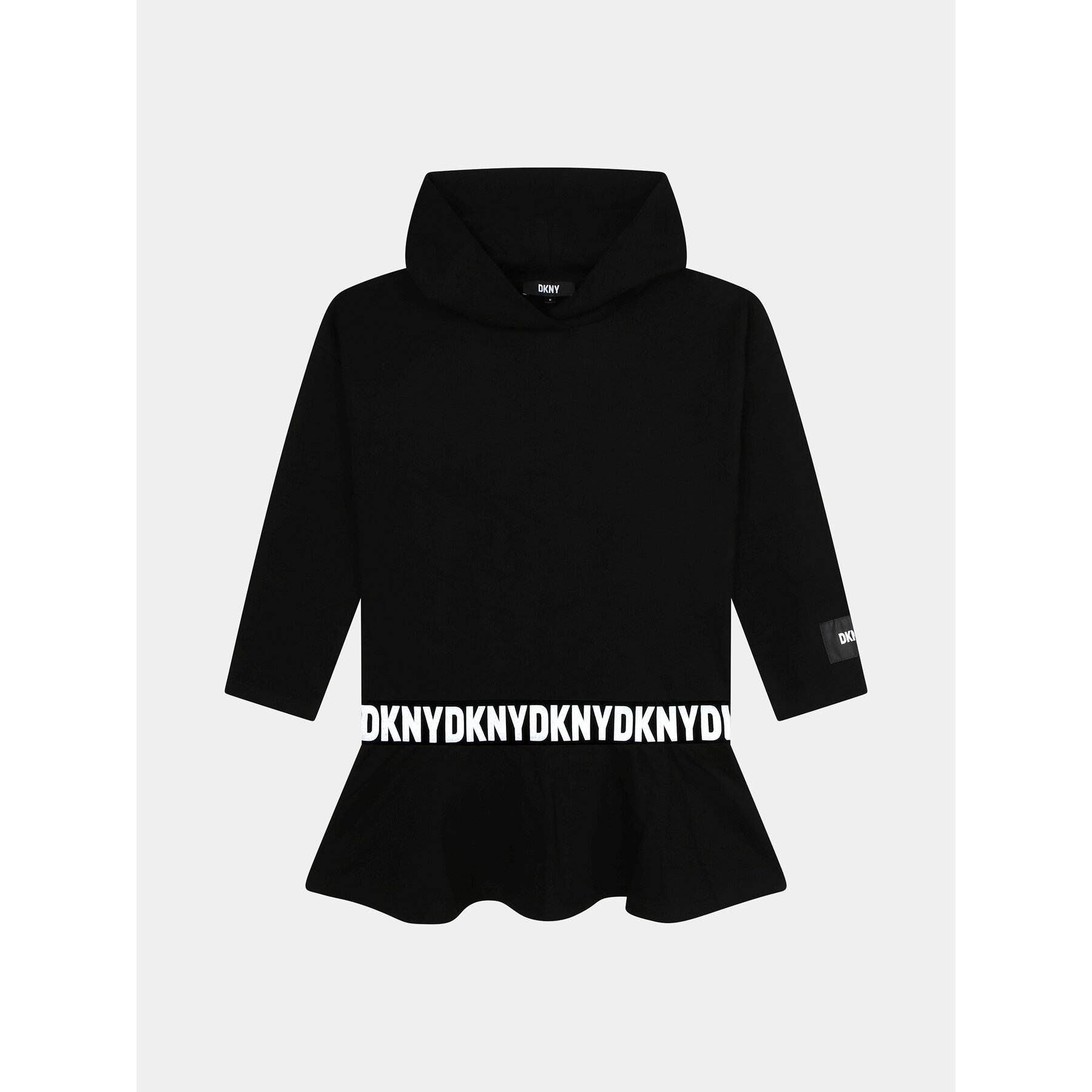 DKNY Sukienka dzianinowa D32905 S Czarny Regular Fit