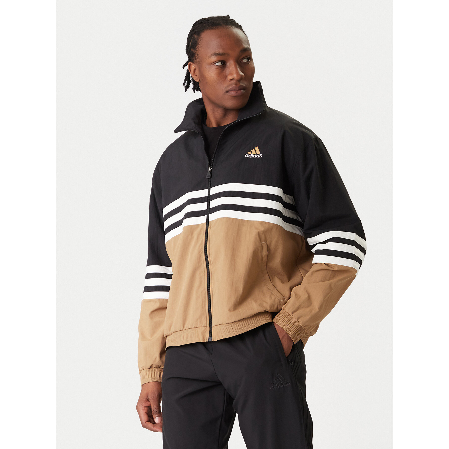 adidas Bluza Archive JY2777 Beżowy Loose Fit