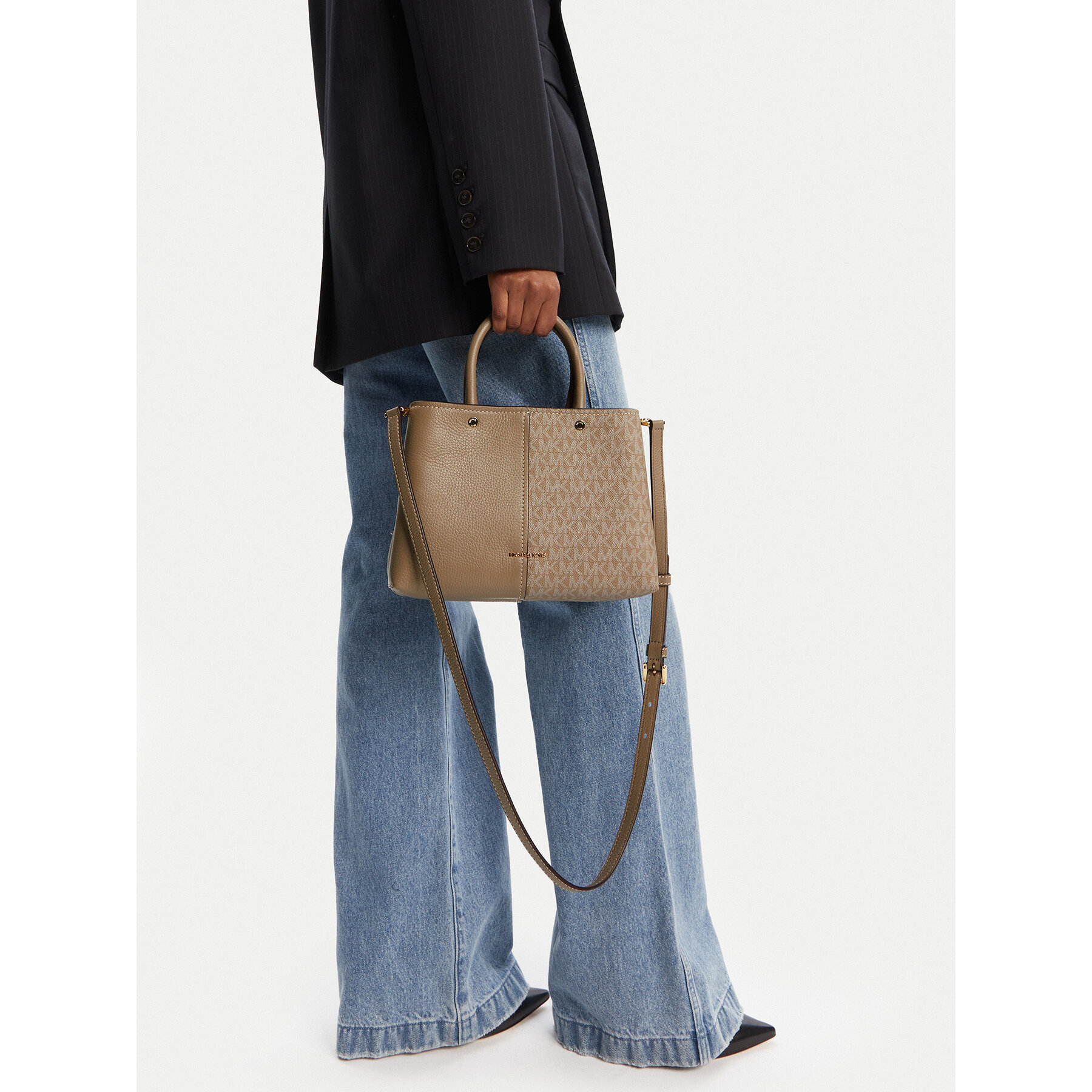 MICHAEL Michael Kors Torebka Flora 30T5GFFS2B Beżowy