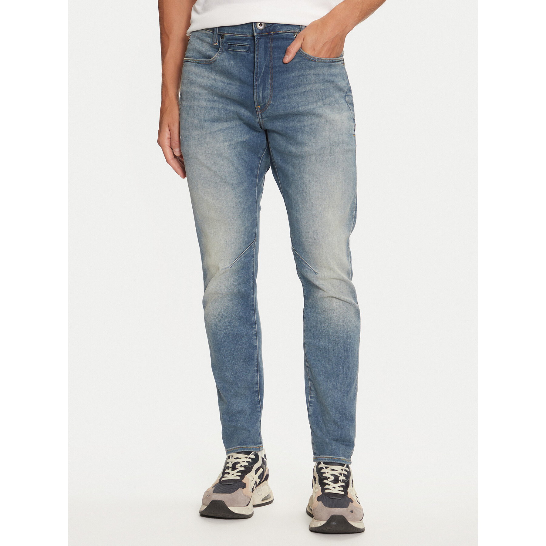 G-Star Raw Jeansy D05385-8968-071 Granatowy Slim Fit