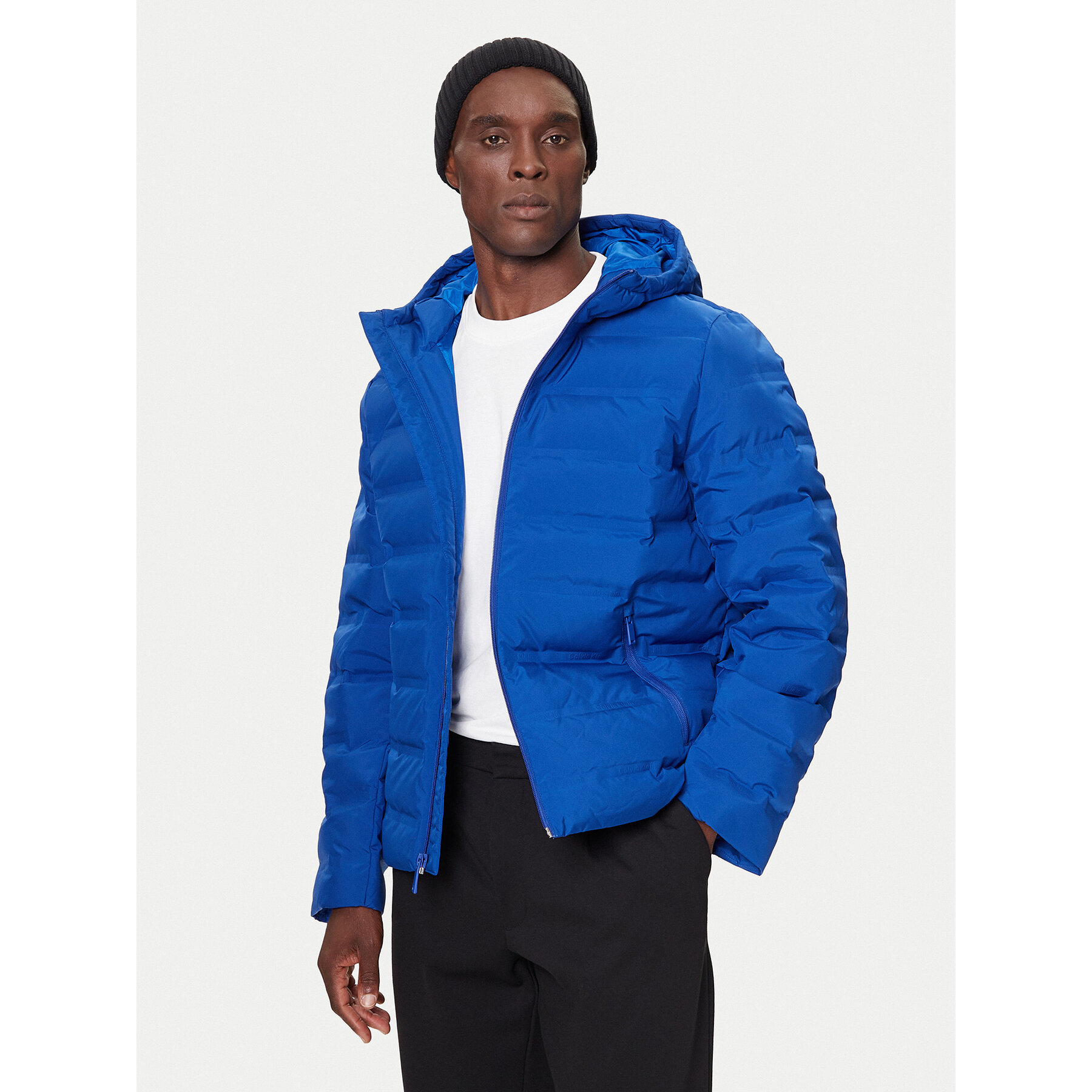 Calvin Klein Kurtka puchowa LV04LD521G Niebieski Regular Fit