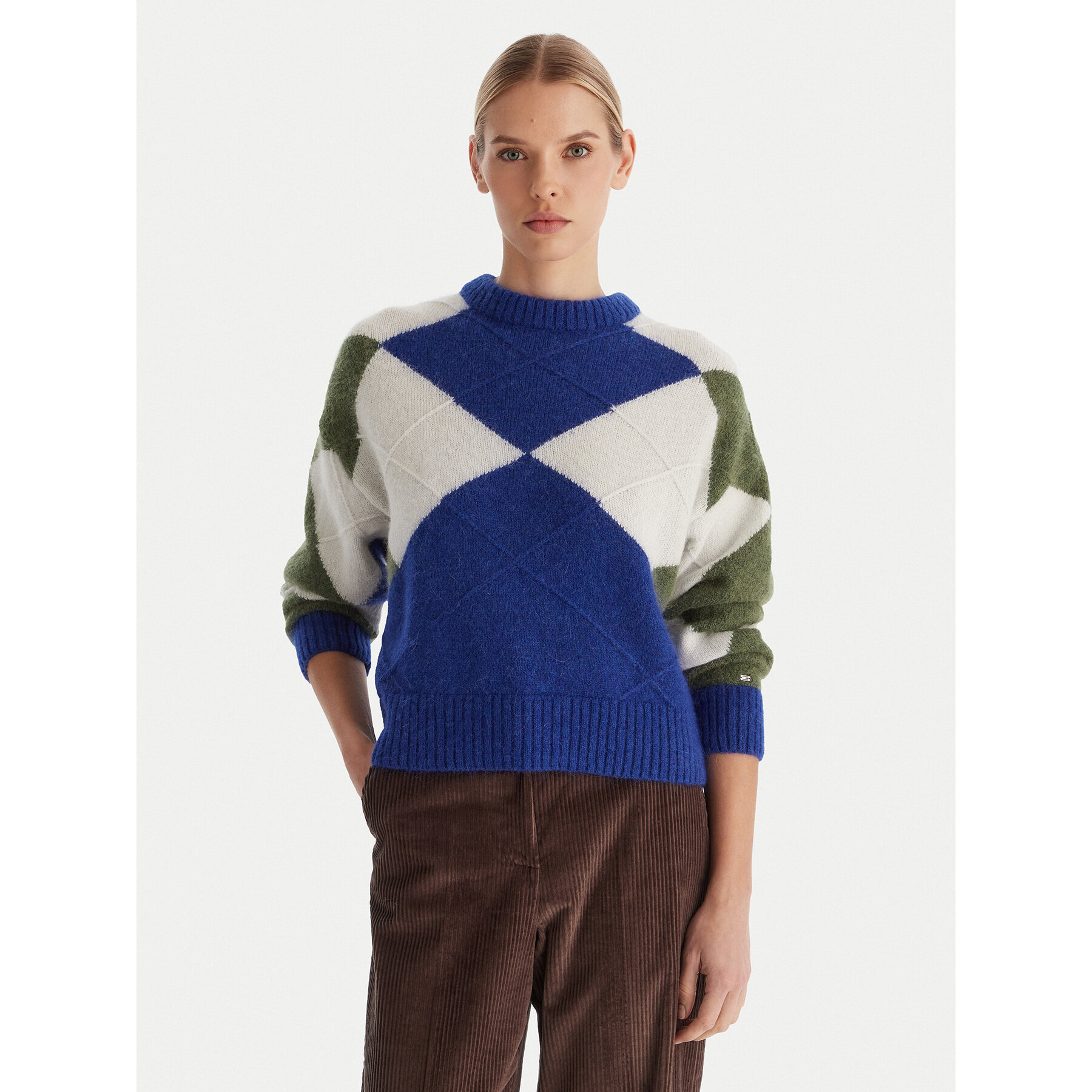 Tommy Hilfiger Sweter WW0WW47464 Kolorowy Relaxed Fit