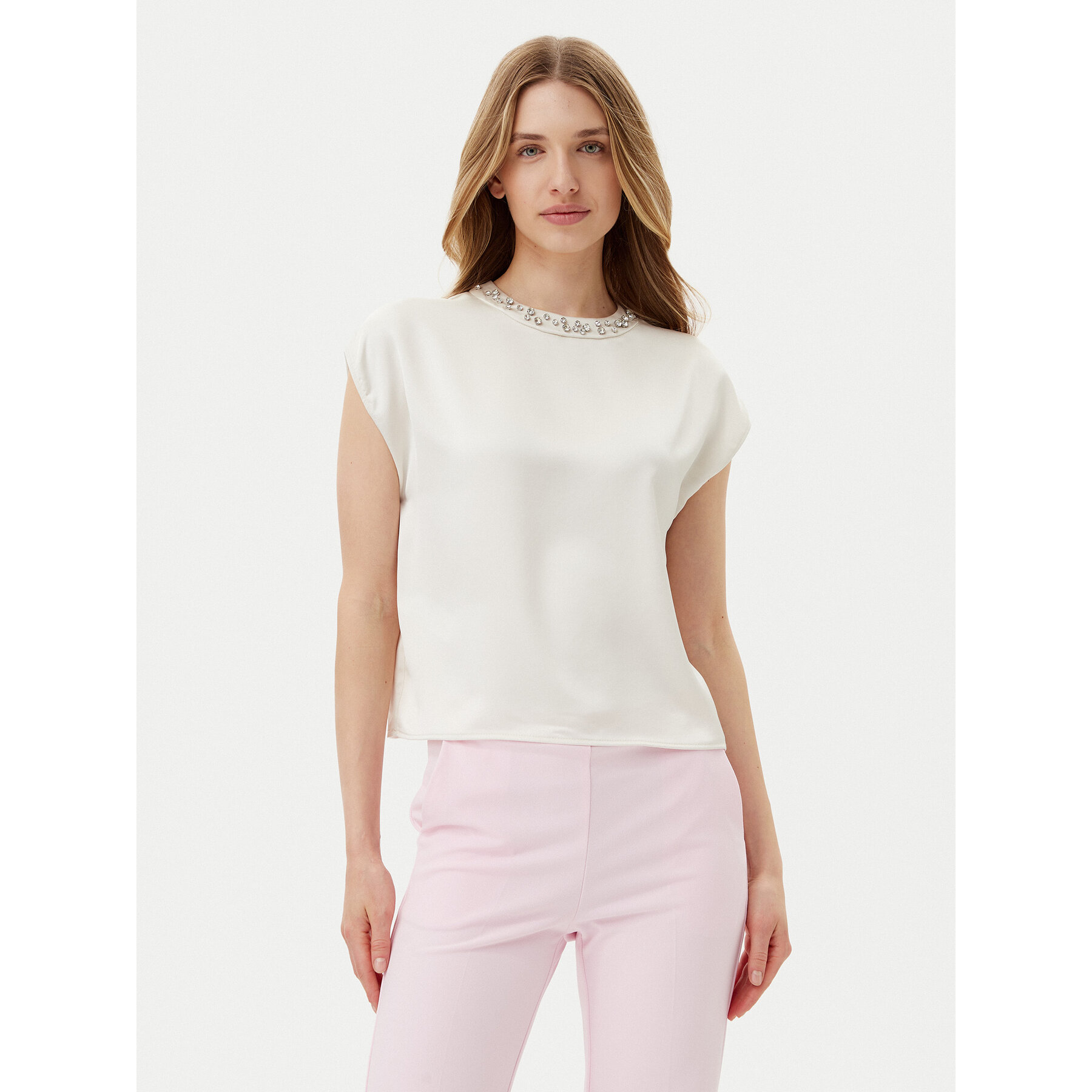 Imperial Bluzka RIC3JBA Écru Regular Fit
