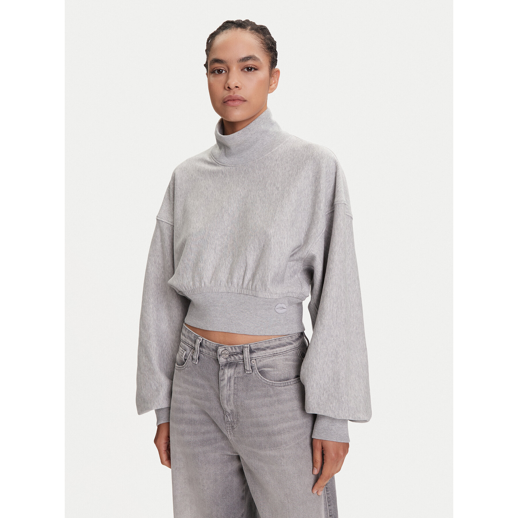 Miss Sixty Bluza 6S1TJ46700 Szary Loose Fit