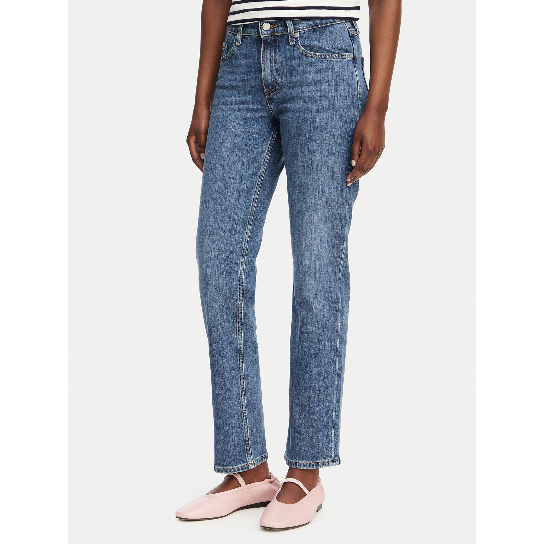 Tommy Hilfiger Jeansy Classic WW0WW42489 Niebieski Straight Fit