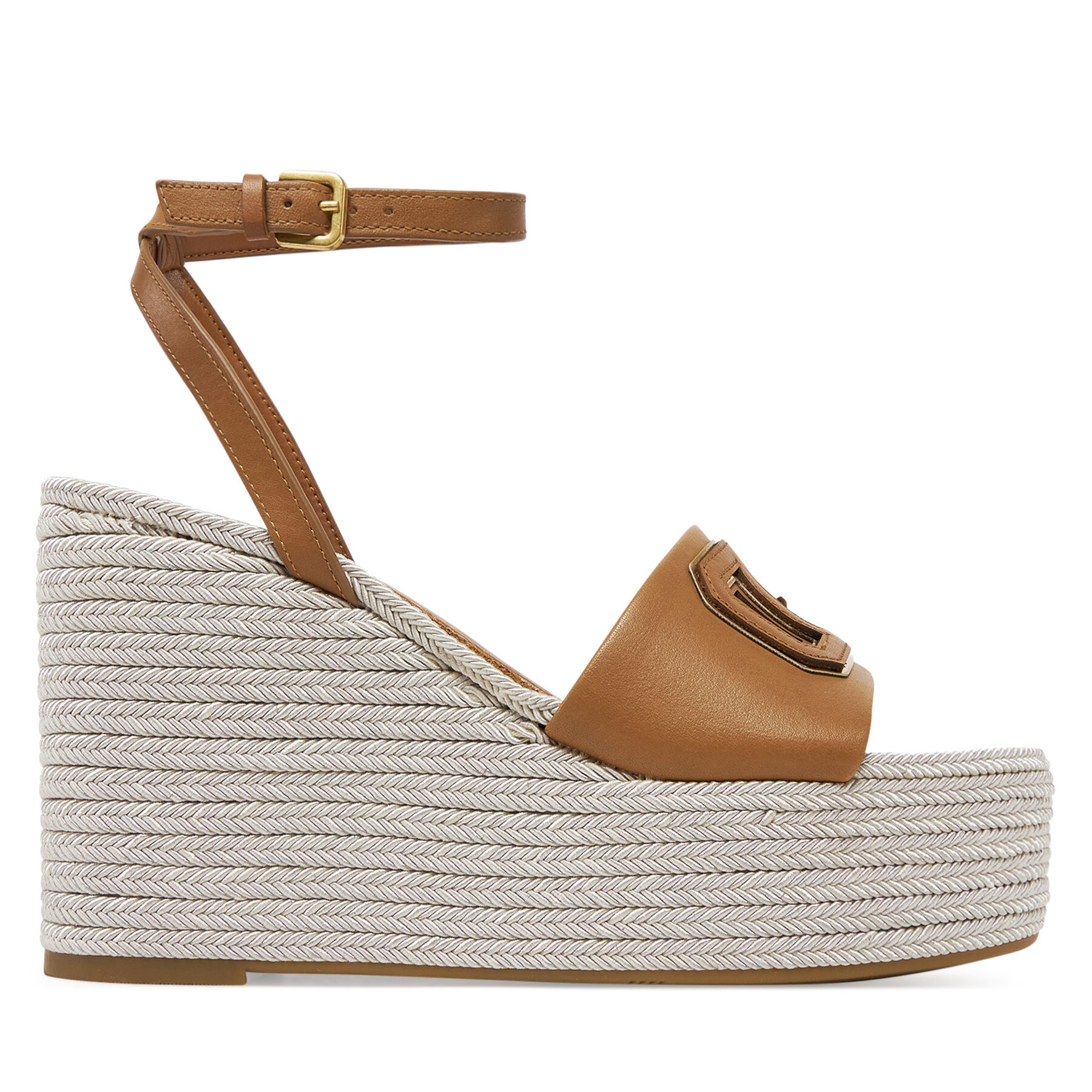 Guess Espadryle FLJTAN LEA04 Brązowy