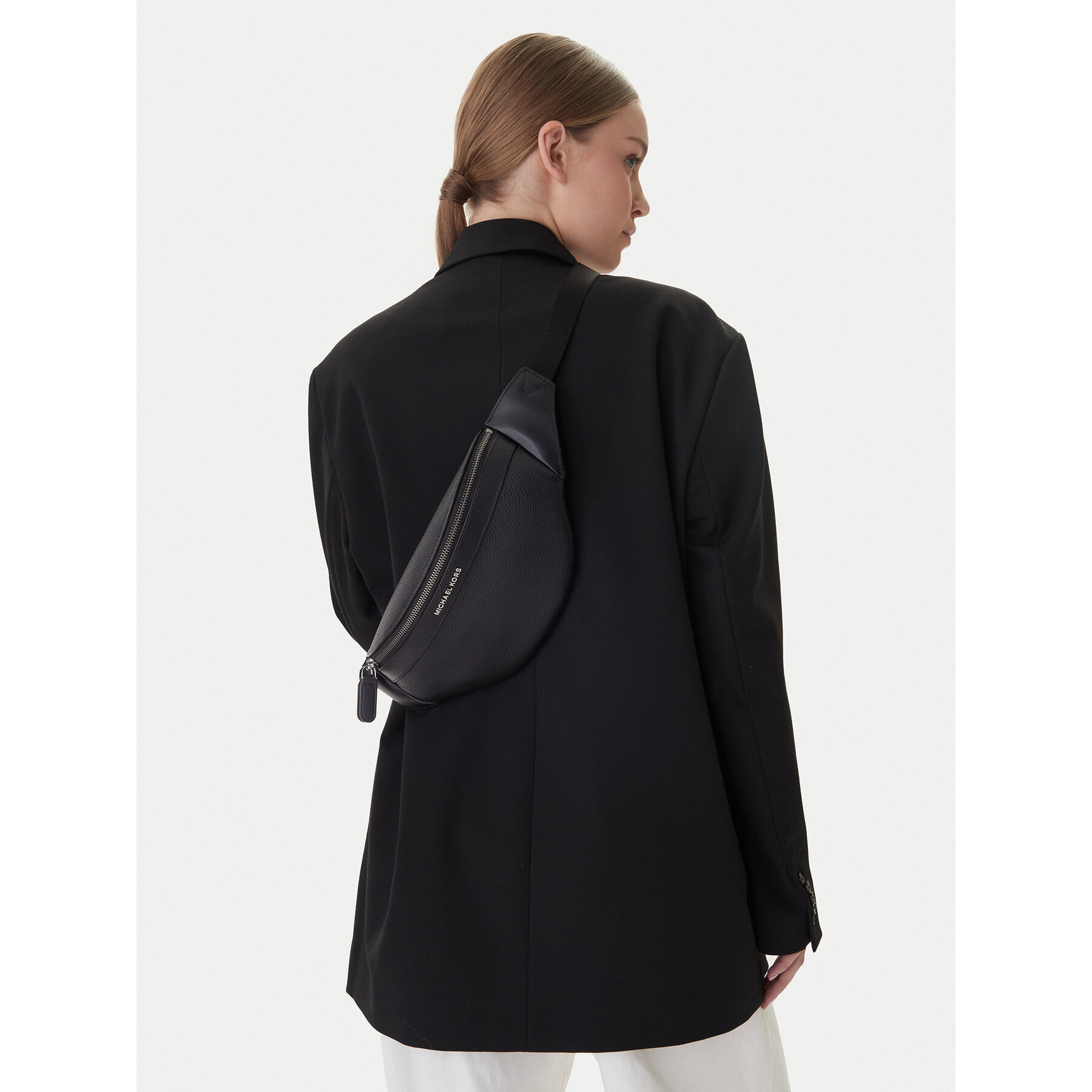 MICHAEL Michael Kors Nerka Small Hip 33U0LGYC1L Czarny