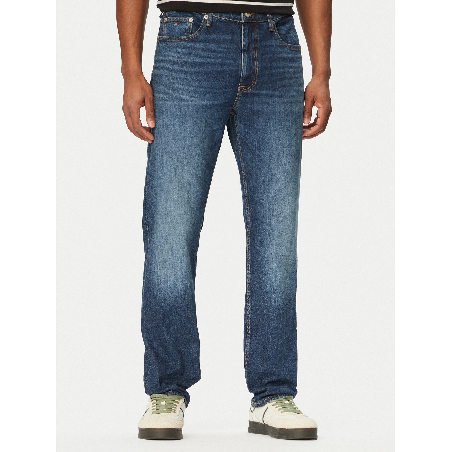 Tommy Jeans Jeansy Arlo DM0DM22921 Granatowy Straight Fit
