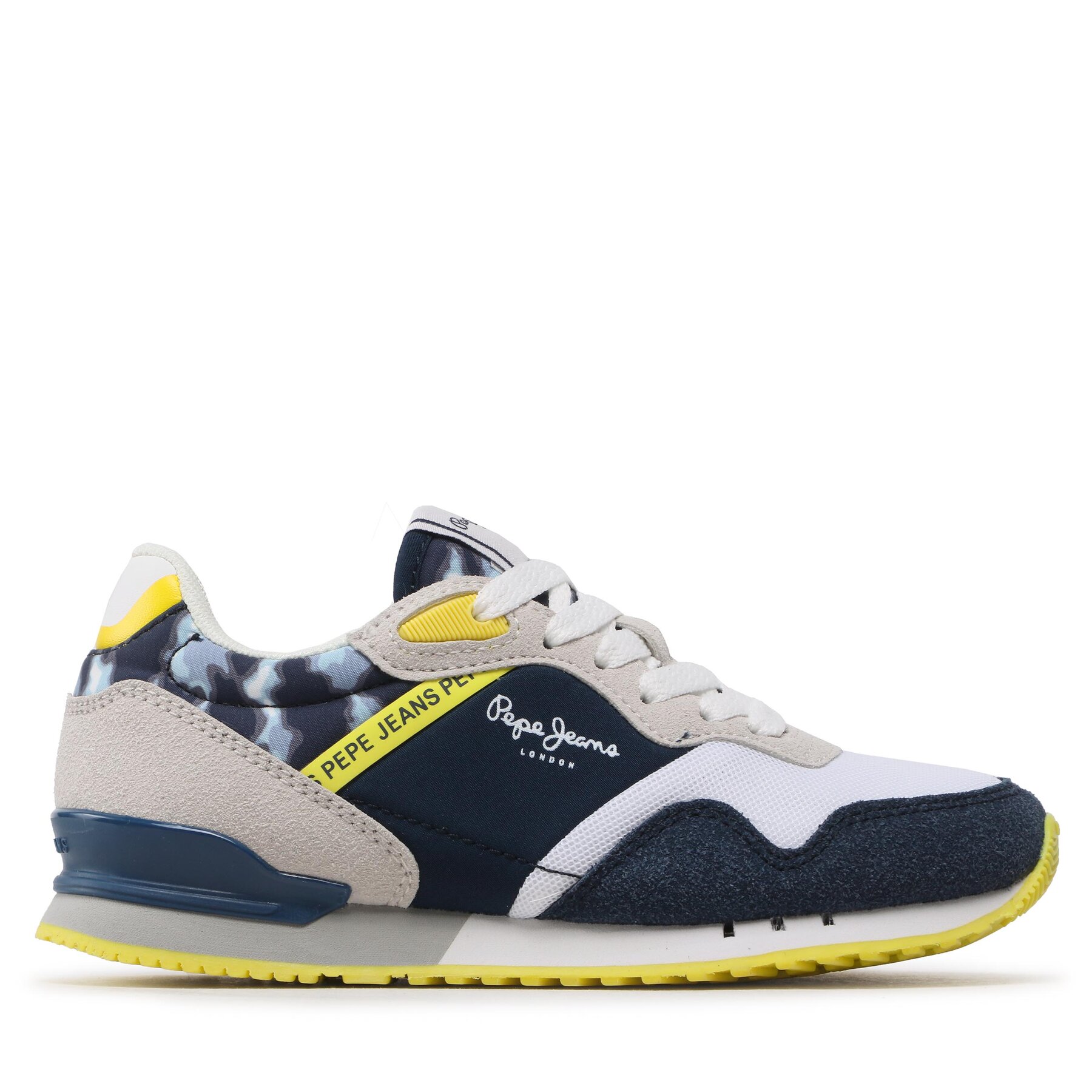 Pepe Jeans Sneakersy London B Brighton PBS30552 Niebieski