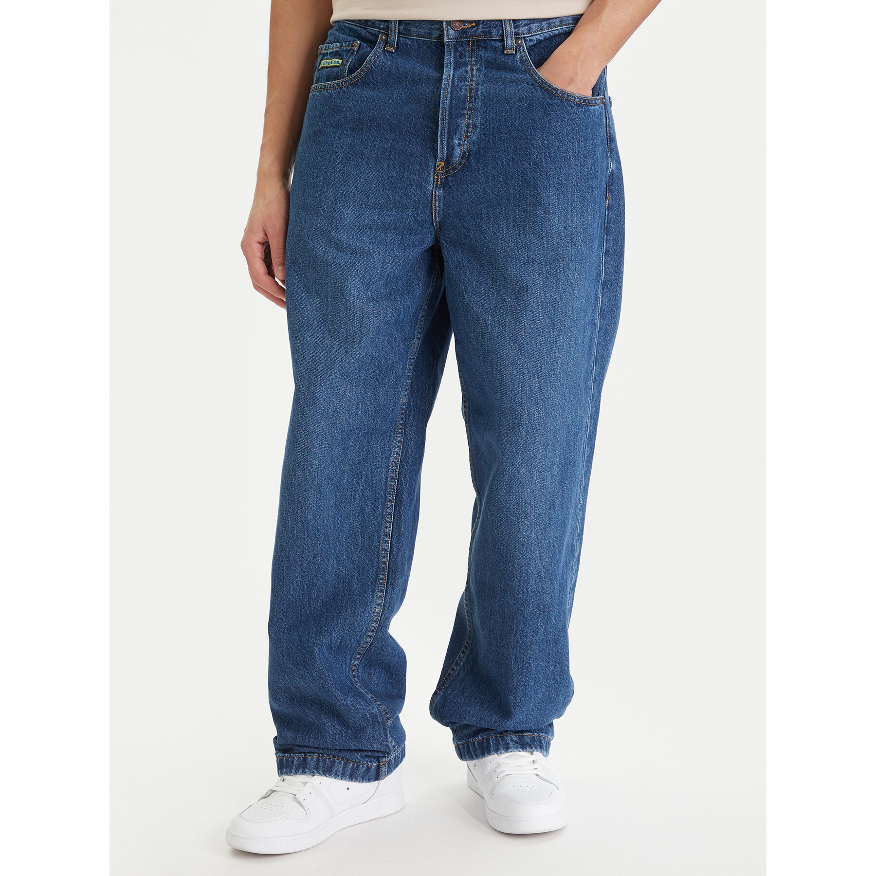 DC Shoes Jeansy EDYDP03435 Niebieski Baggy Fit