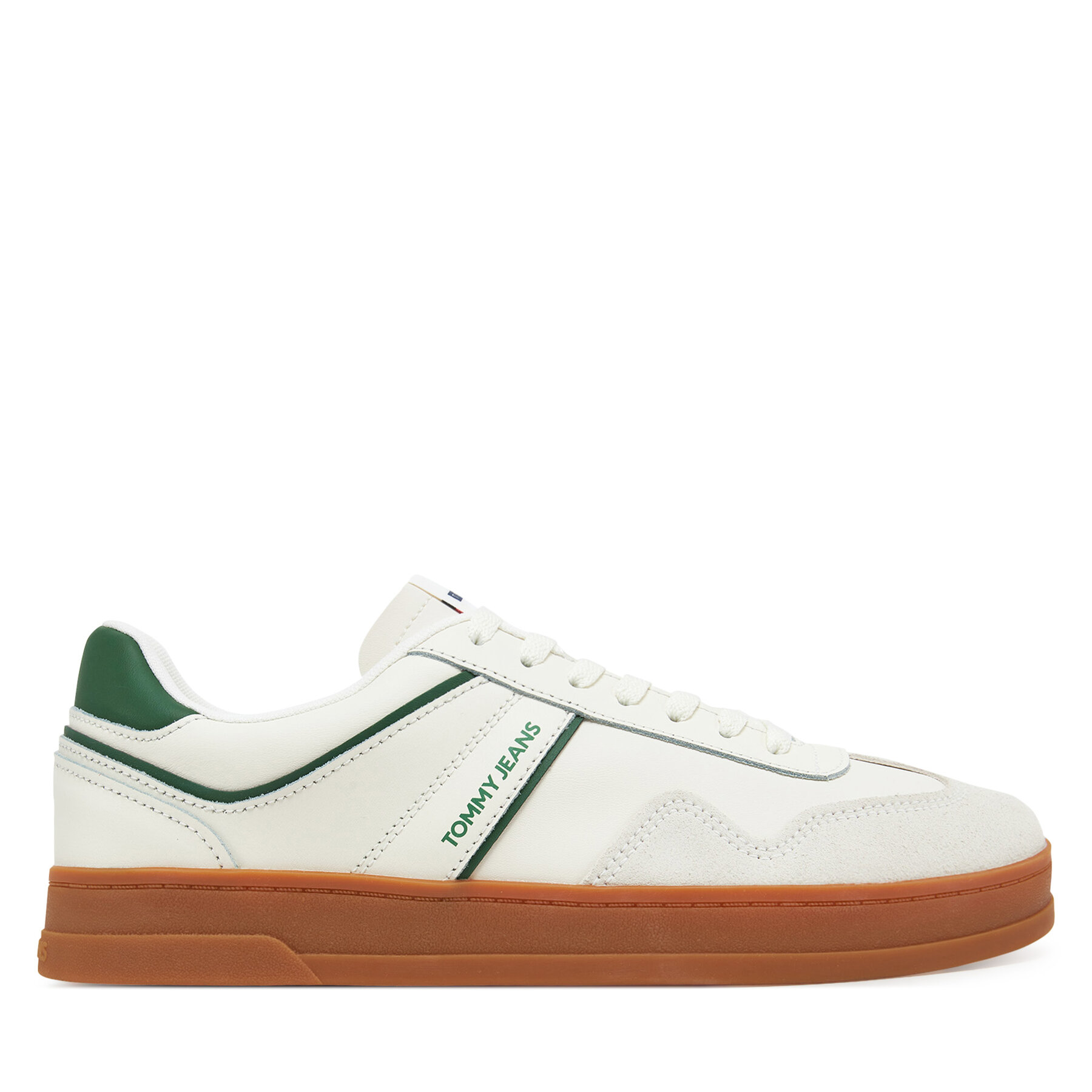 Tommy Jeans Sneakersy The Greenwich Leather EM0EM01571 Écru