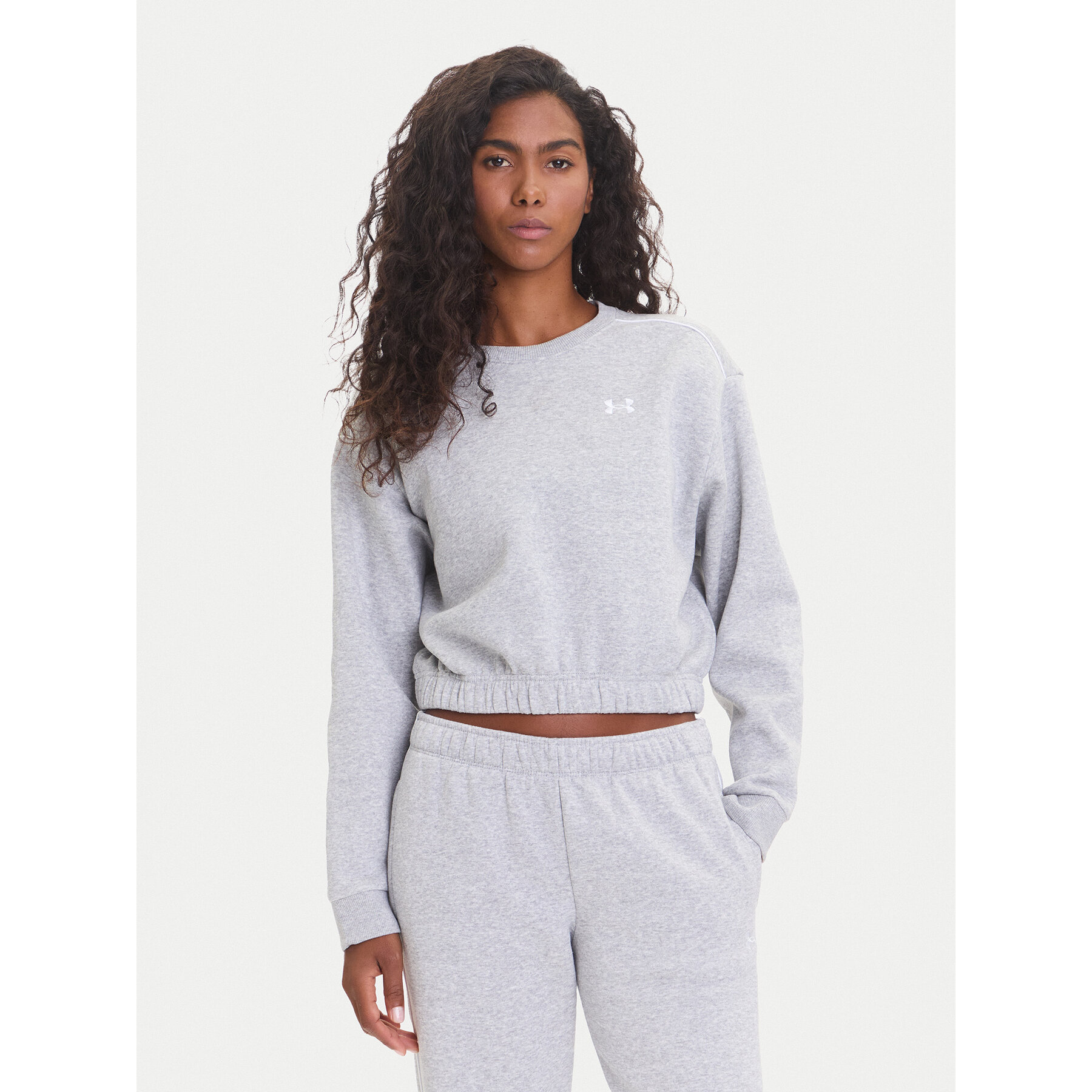 Under Armour Bluza Ua Rival 6007035 Szary Loose Fit