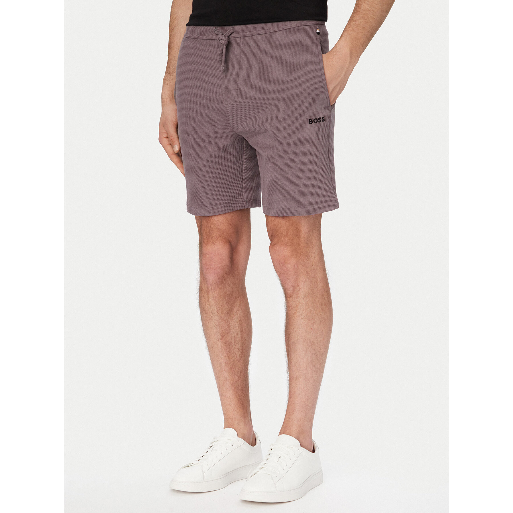 BOSS Szorty sportowe Waffle 50535884 Fioletowy Regular Fit