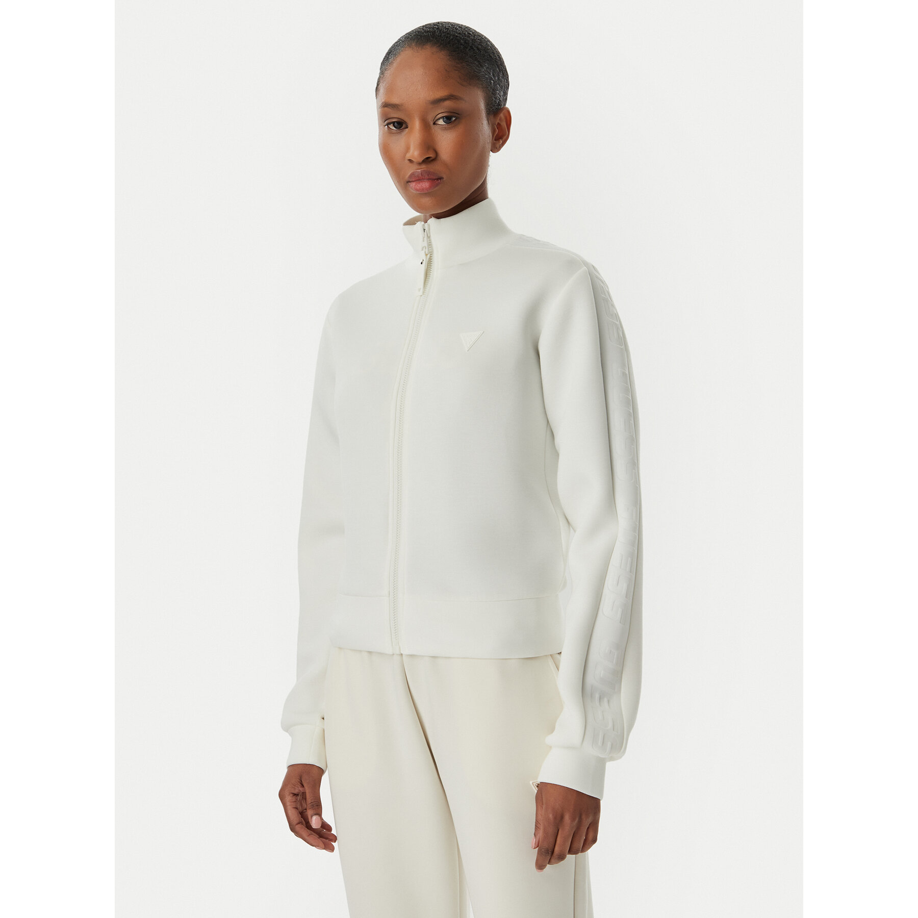 Guess Bluza Allie V2YQ17 K7UW2 Biały Regular Fit