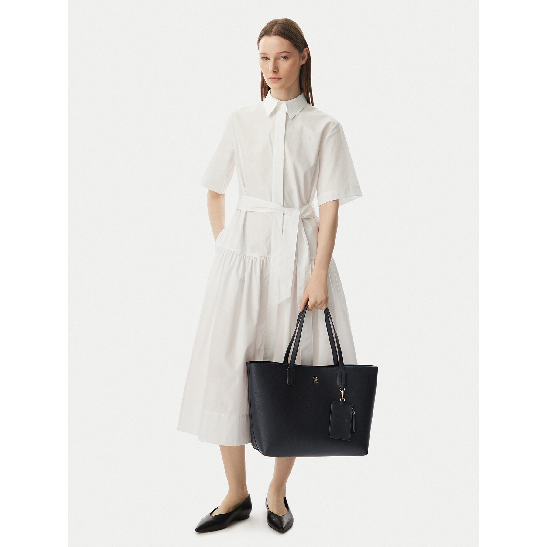 Tommy Hilfiger Torebka Th Icon Tote AW0AW18724 Czarny
