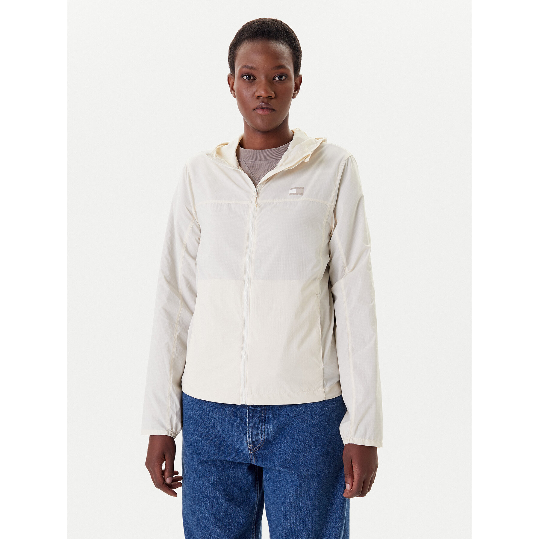 Tommy Jeans Wiatrówka DW0DW21188 Beżowy Regular Fit