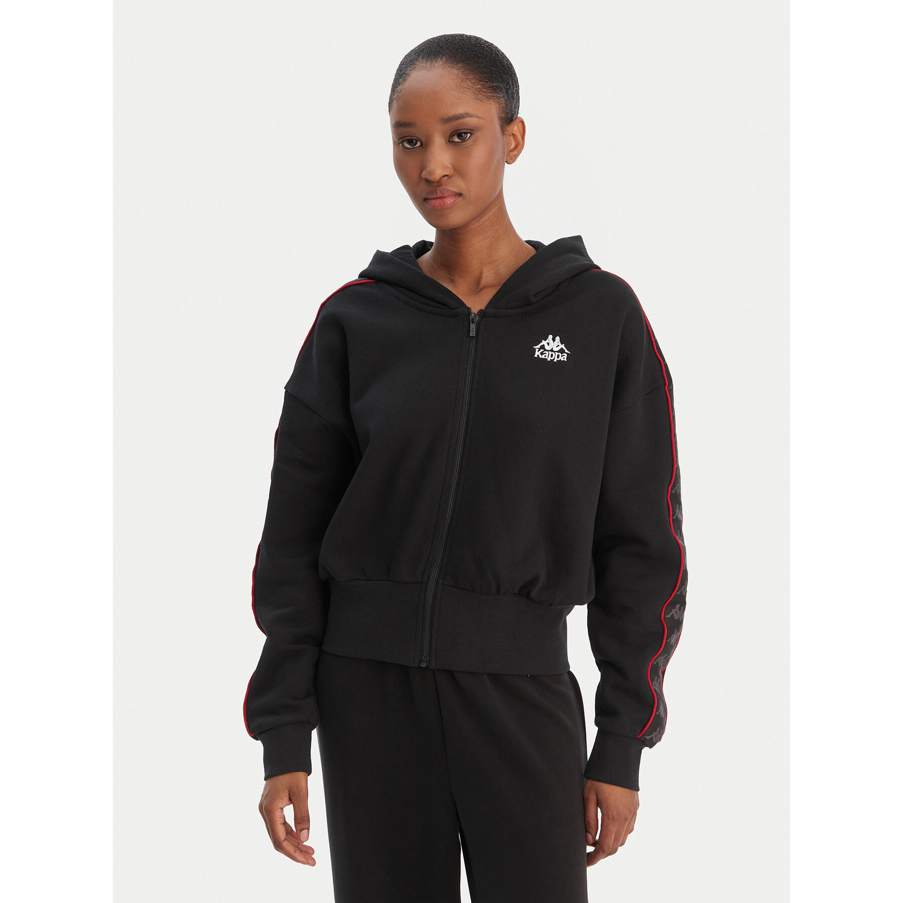 Kappa Bluza Banda Clarise 32261BW Czarny Regular Fit