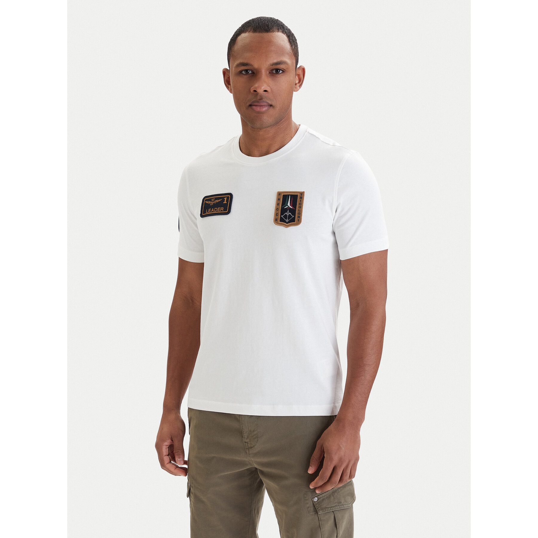 Aeronautica Militare T-Shirt 261TS2544UJ00592 Biały Regular Fit