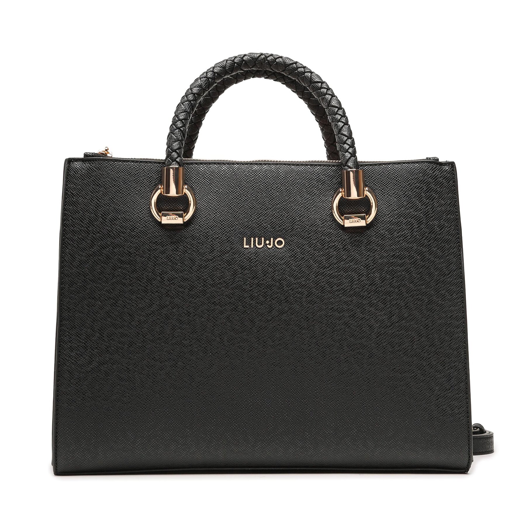 Liu Jo Torebka M Satchel Double AXX010 E0087 Czarny