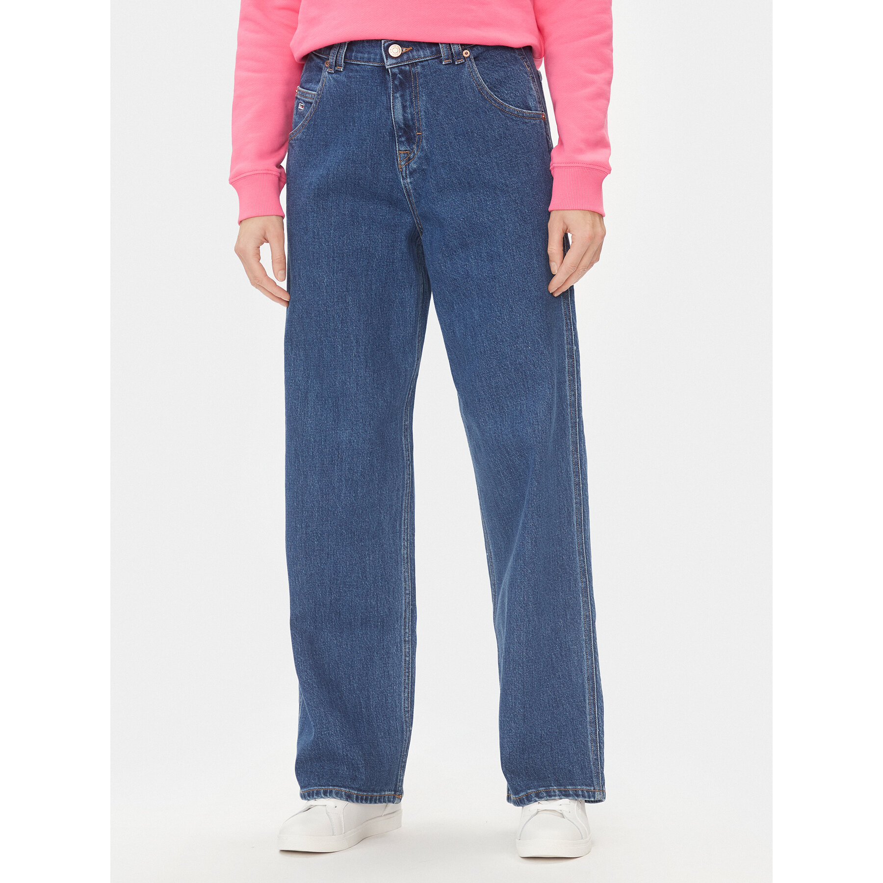 Tommy Jeans Jeansy Daisy DW0DW17185 Niebieski Baggy Fit