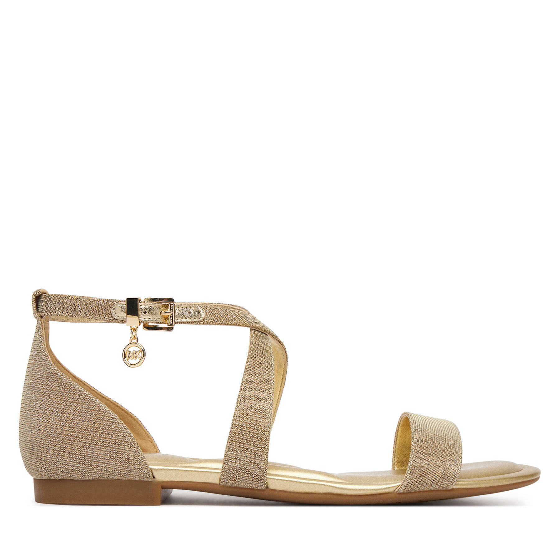 MICHAEL Michael Kors Sandały Alexa Flex Flat 40S6AXFS1D Złoty
