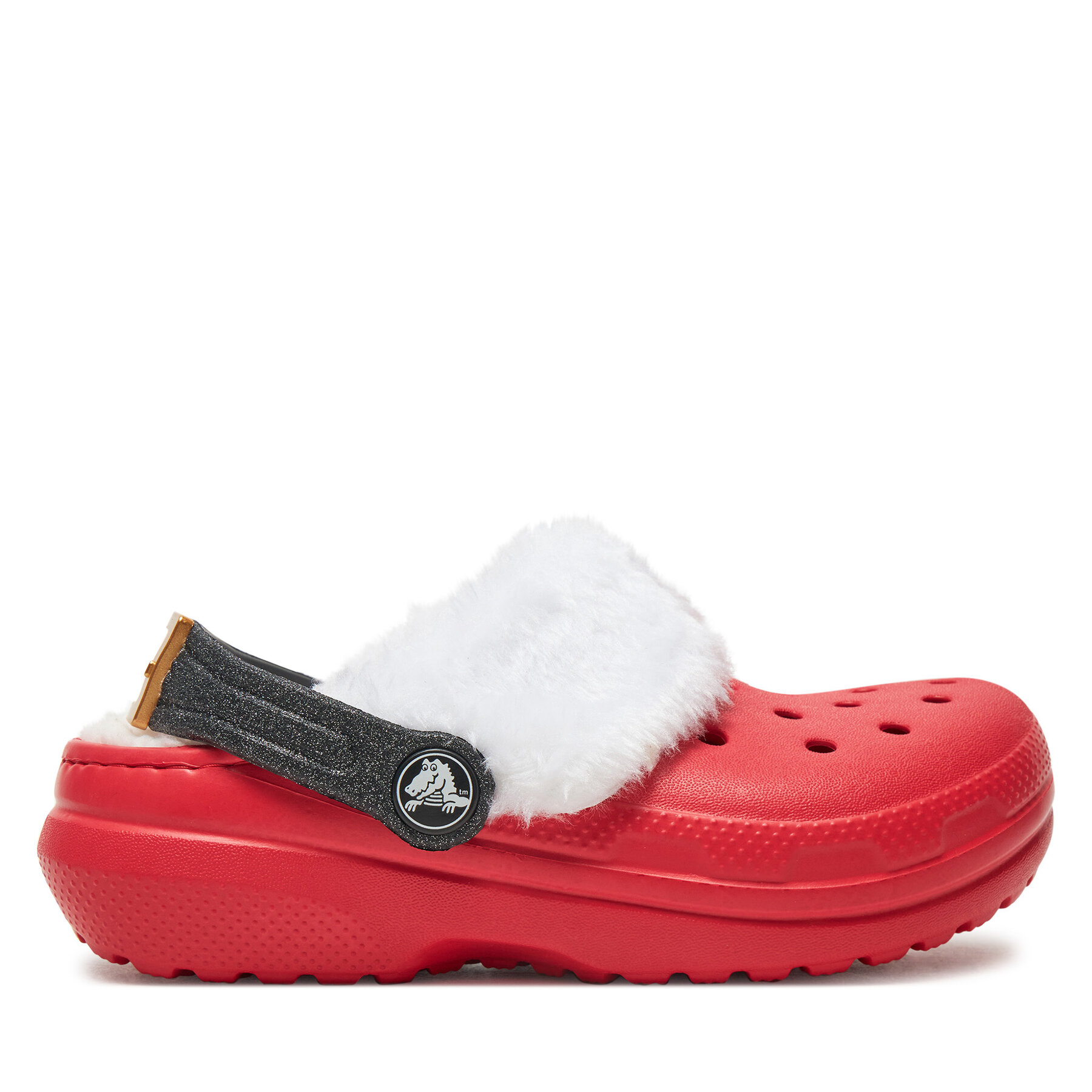 Crocs Klapki Classic Lined Santa Clog K 210931 Czerwony