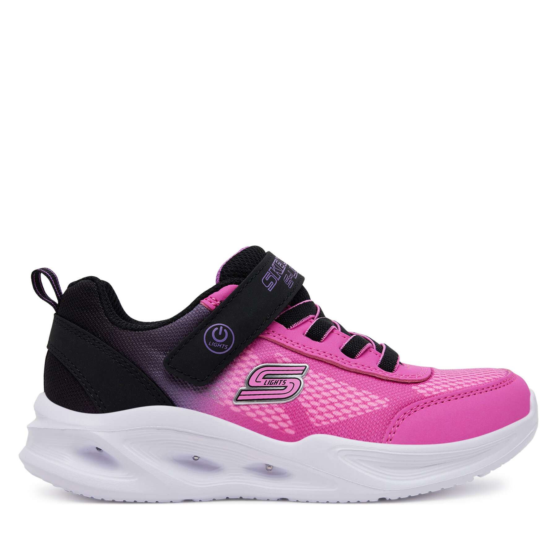 Skechers Sneakersy 303714L/BKHP Różowy