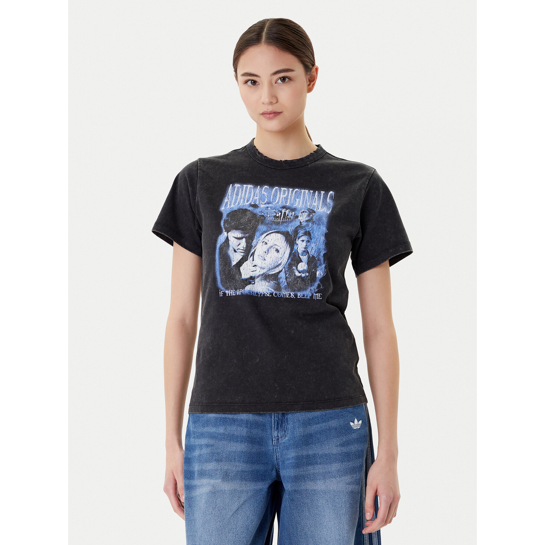 adidas T-Shirt 20th Century Fox Disney JX1278 Czarny Regular Fit