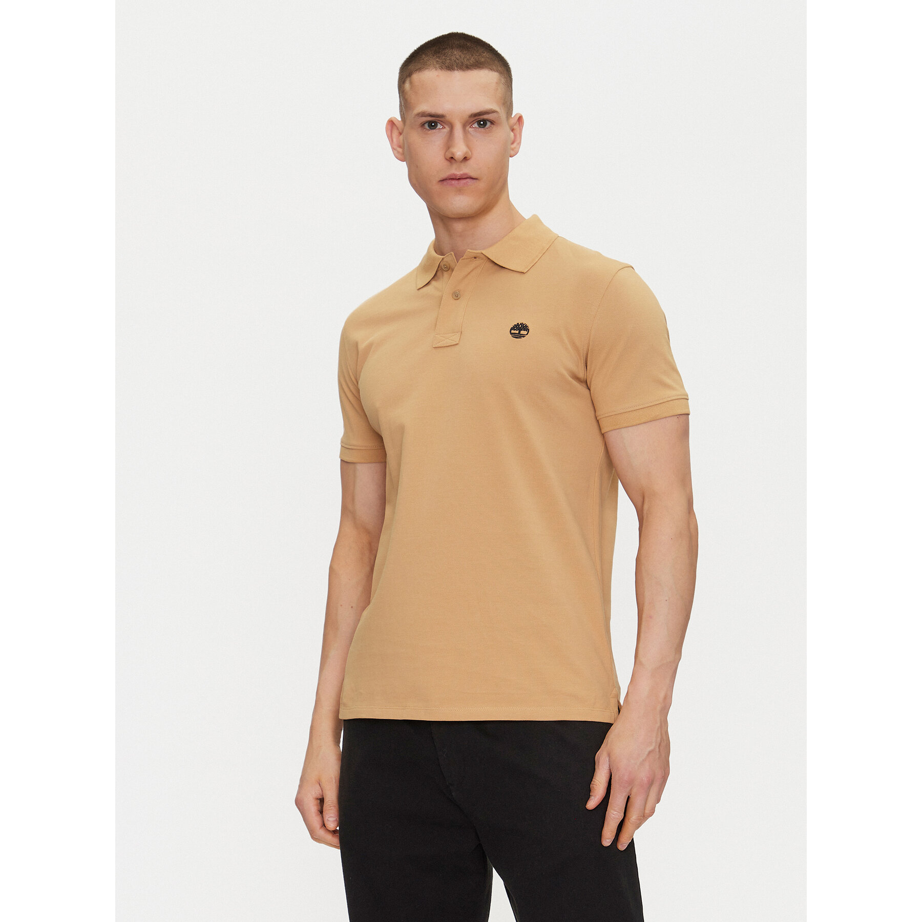 Timberland Polo TB0A6VDP Beżowy Regular Fit