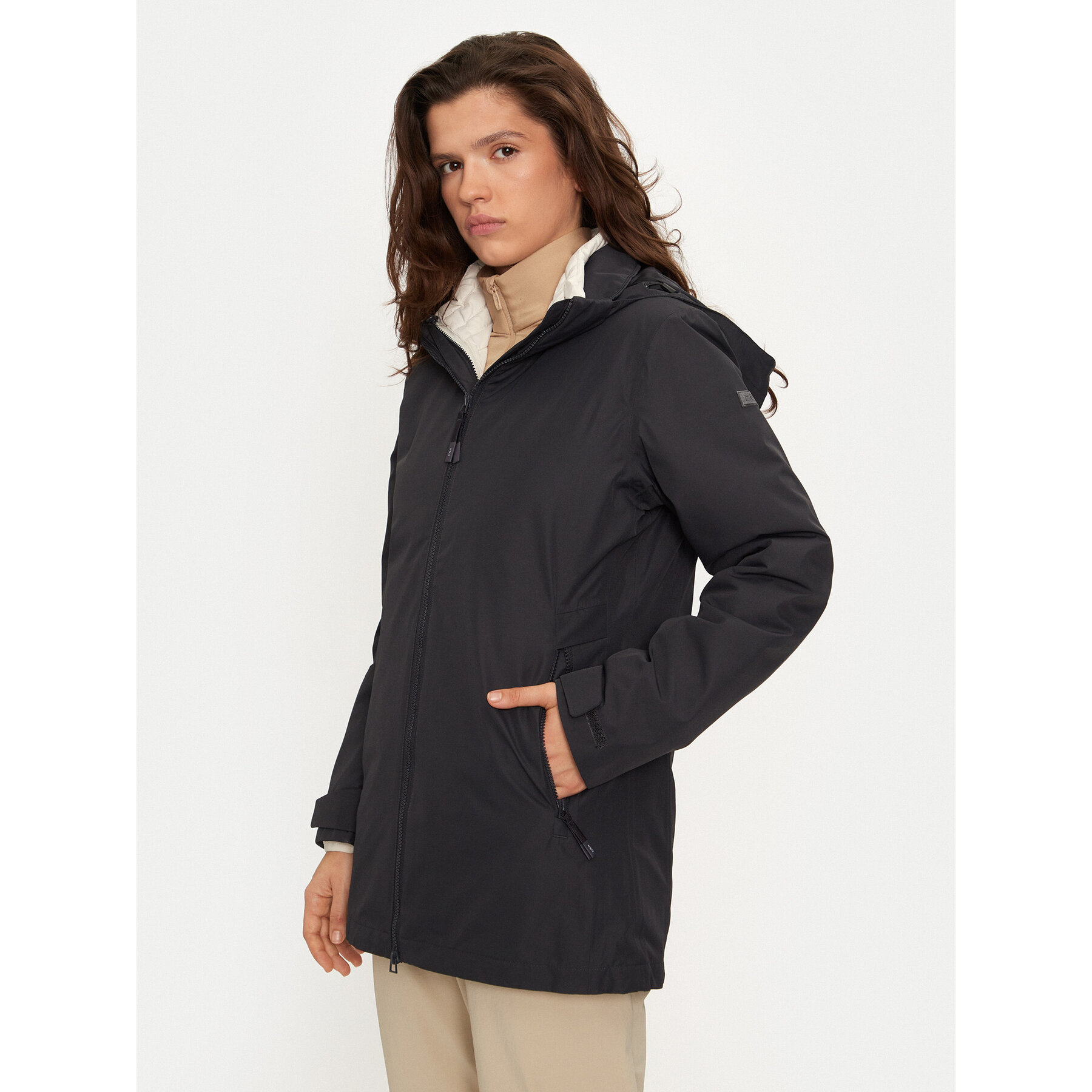 CMP Kurtka zimowa 34K0086D Szary Regular Fit