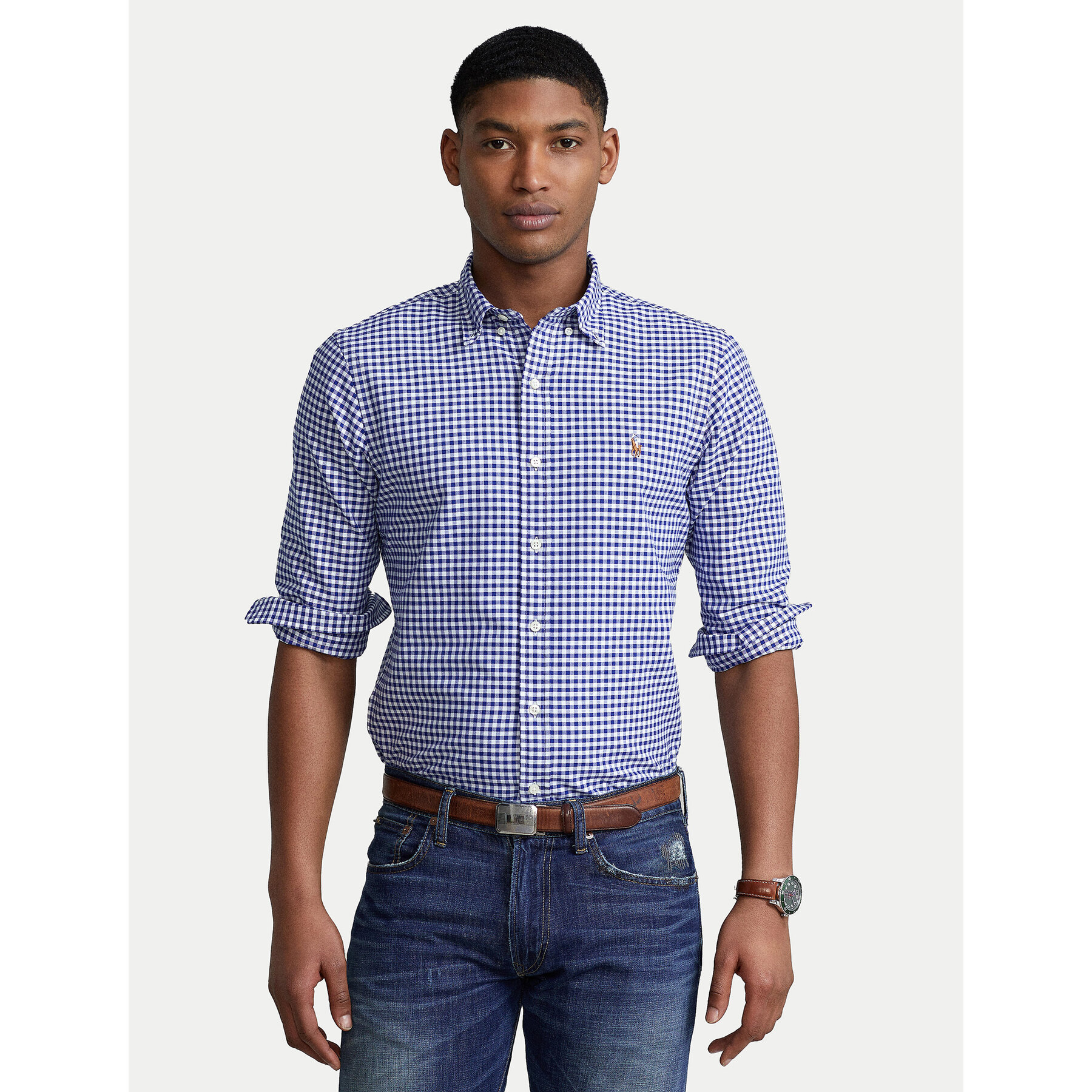 Polo Ralph Lauren Koszula Core Replen 710549084 Niebieski Slim Fit