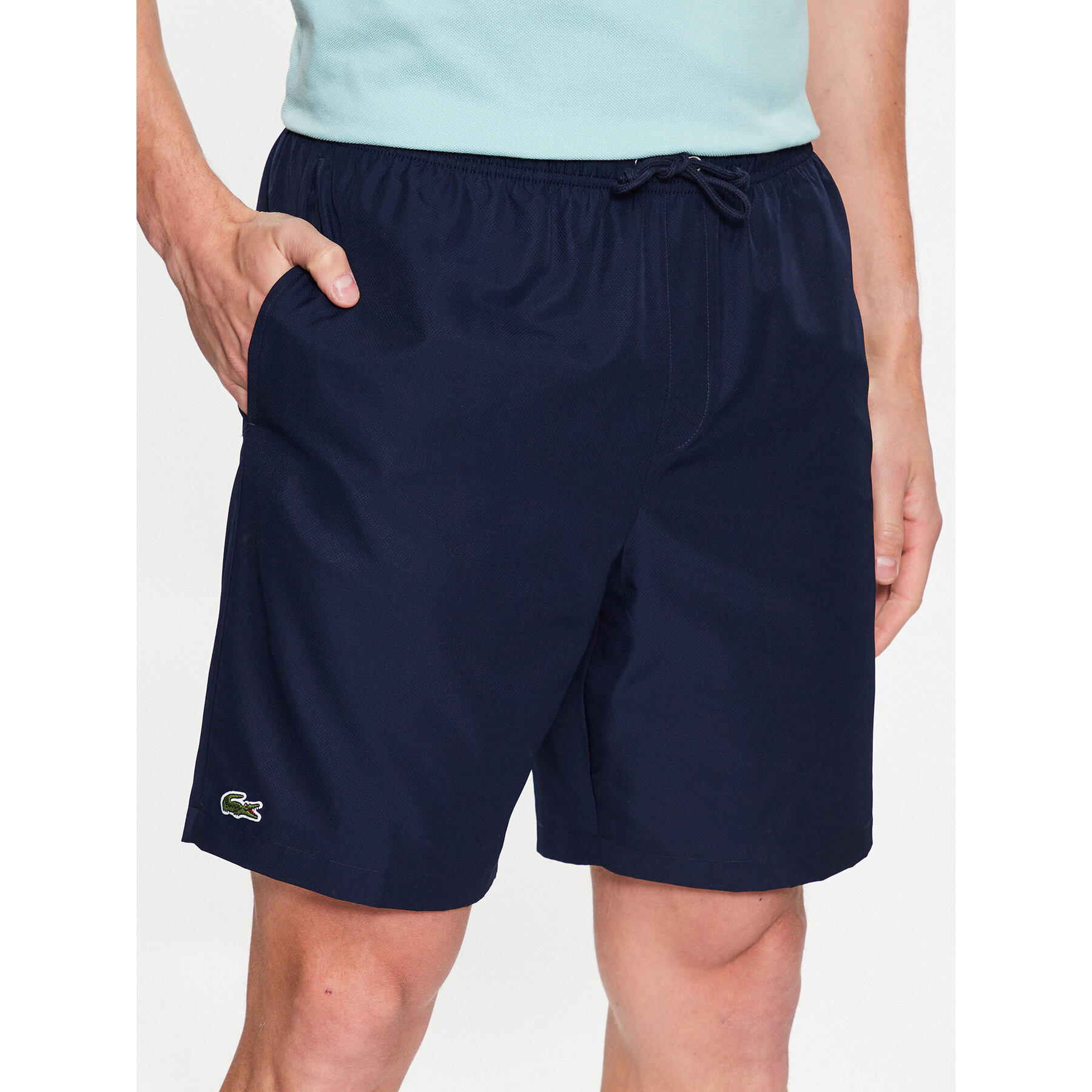 Lacoste Szorty tenisowe GH353T Granatowy Regular Fit
