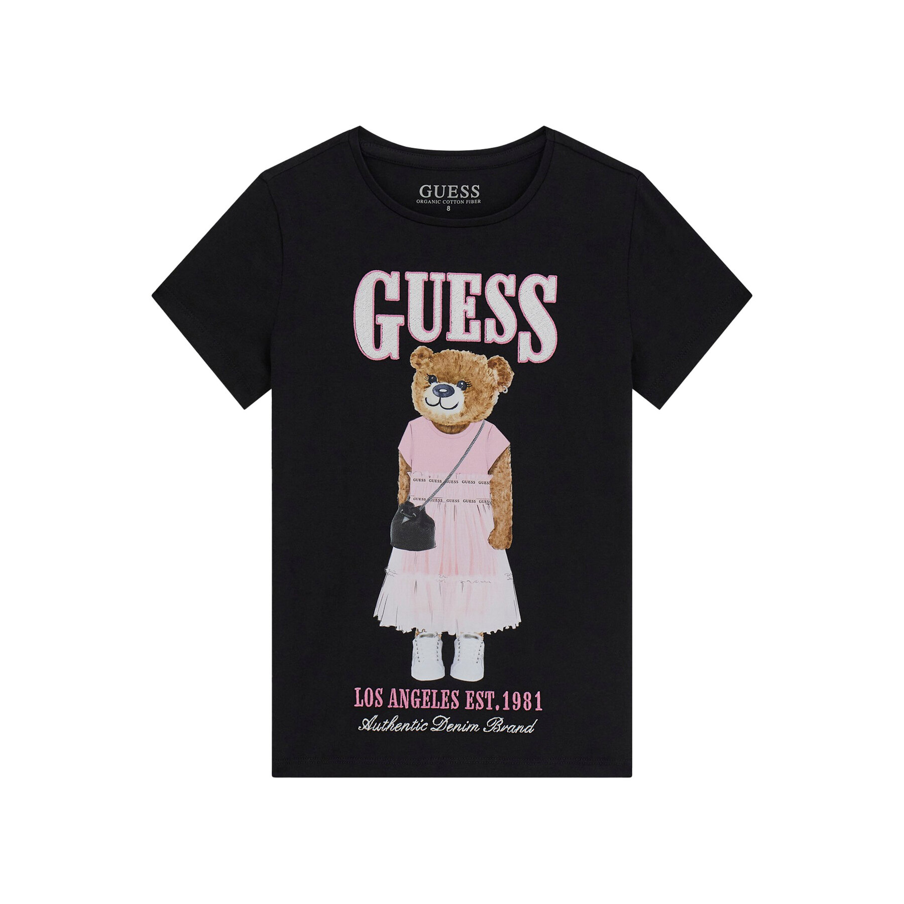 Guess T-Shirt J6RI10 K6YW4 Czarny Regular Fit