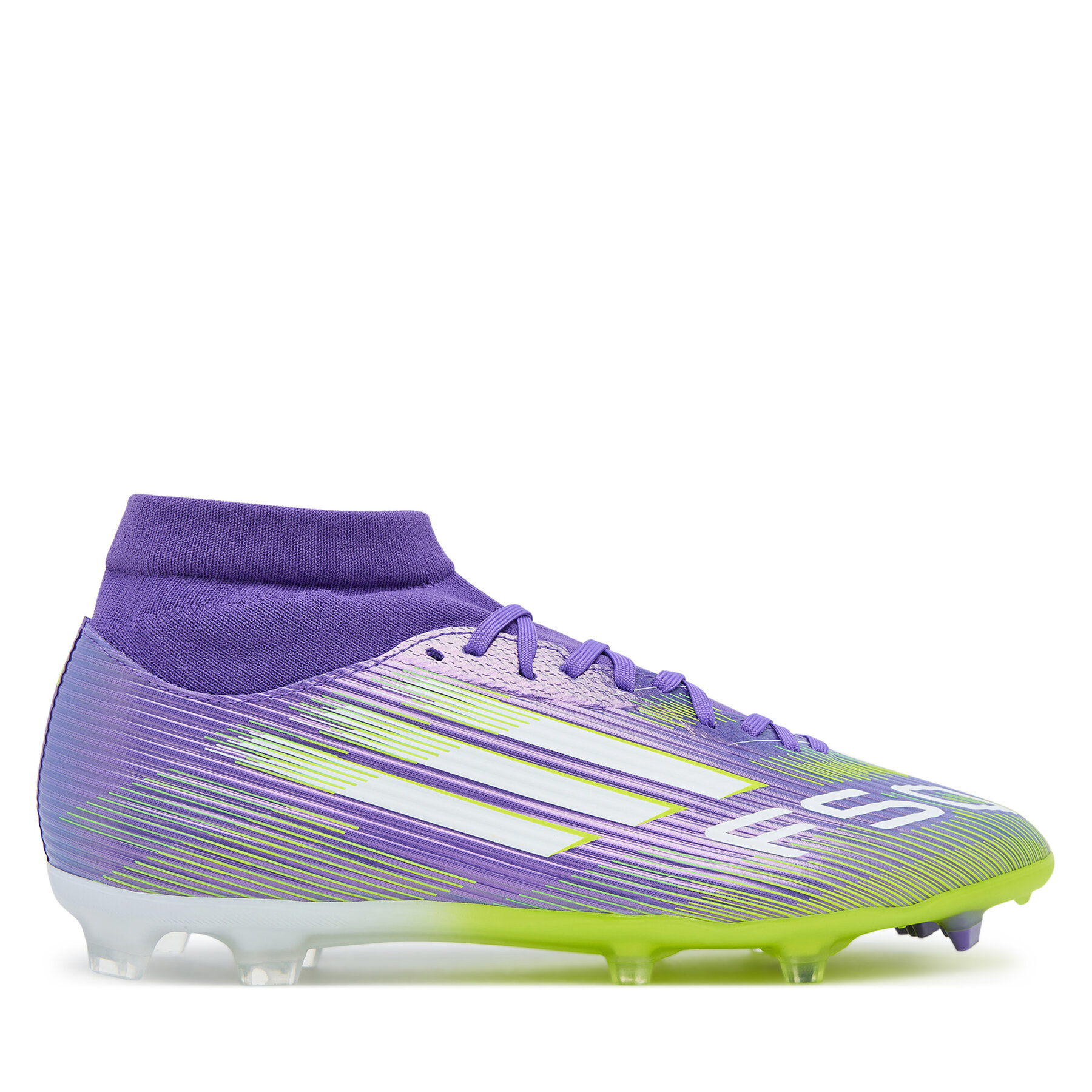 adidas Buty do piłki nożnej F50 League Mid Firm/Multi-Ground Boots JI0886 Fioletowy