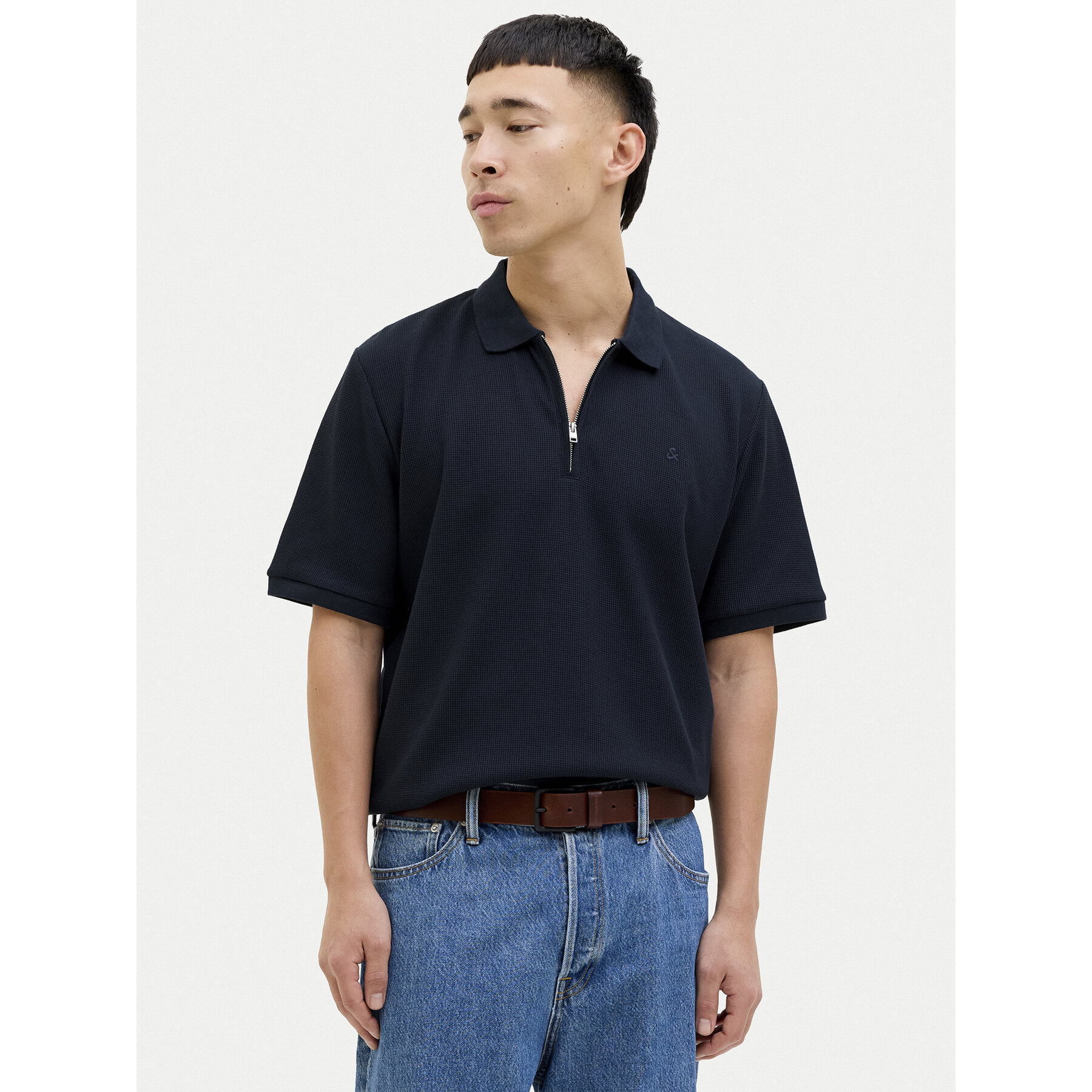 Jack & Jones Polo Austin 12279177 Granatowy Regular Fit