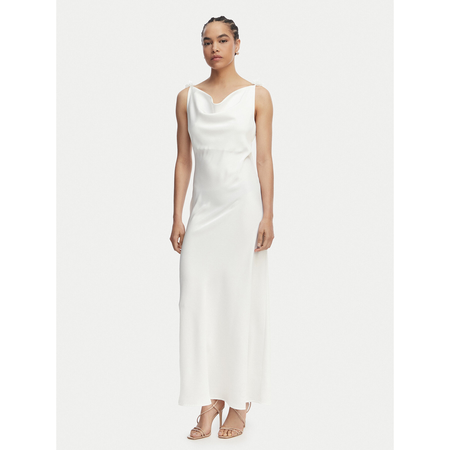 Vero Moda Sukienka koktajlowa Analeia 10348464 Biały Regular Fit