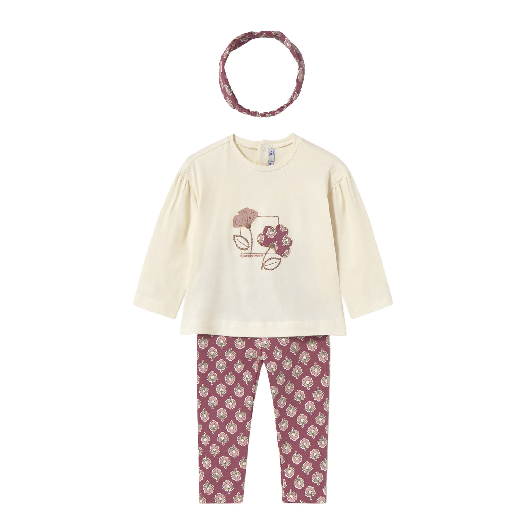 Mayoral Komplet bluzka i legginsy 2744 Różowy Regular Fit