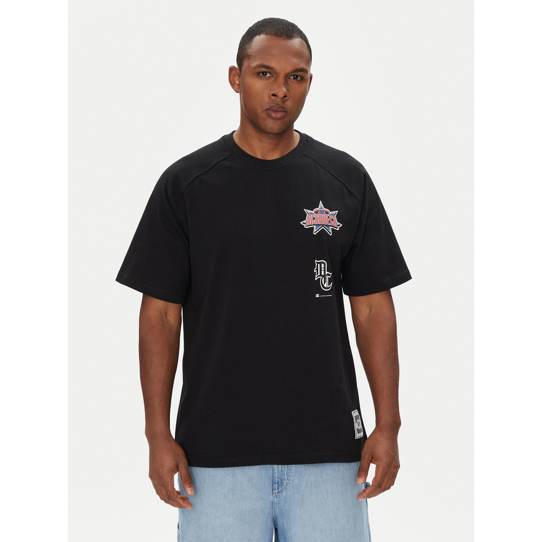 DC Shoes T-Shirt ADYKT03256 Czarny Regular Fit