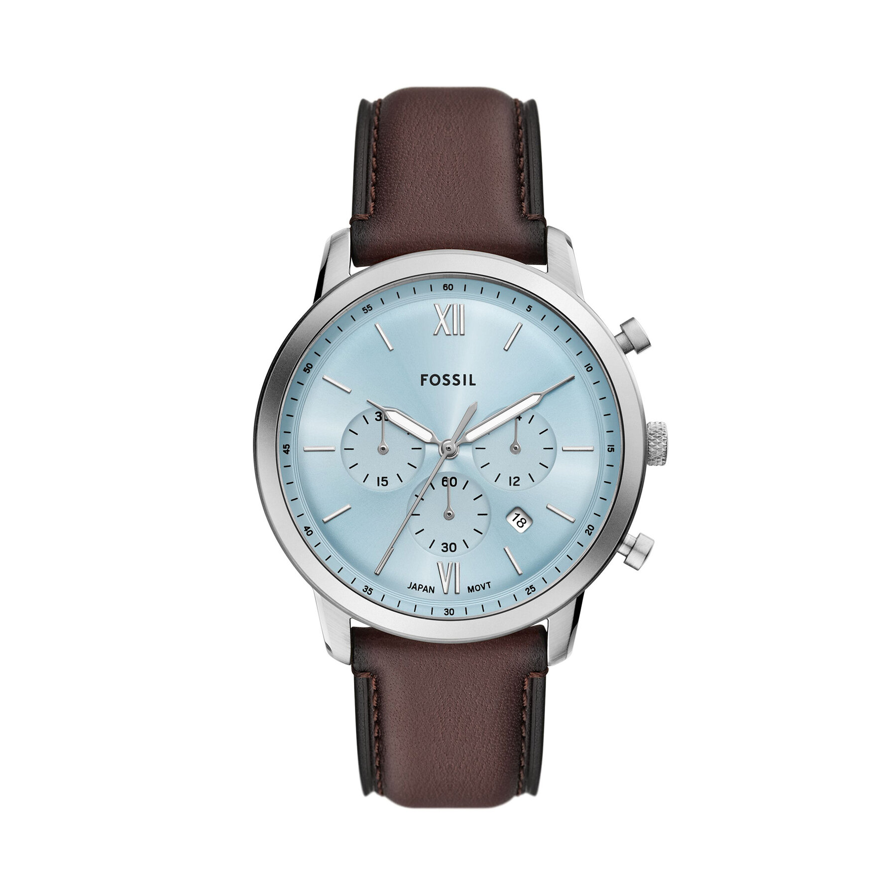 Fossil Zegarek Neutra Chronograph FS6109 Brązowy