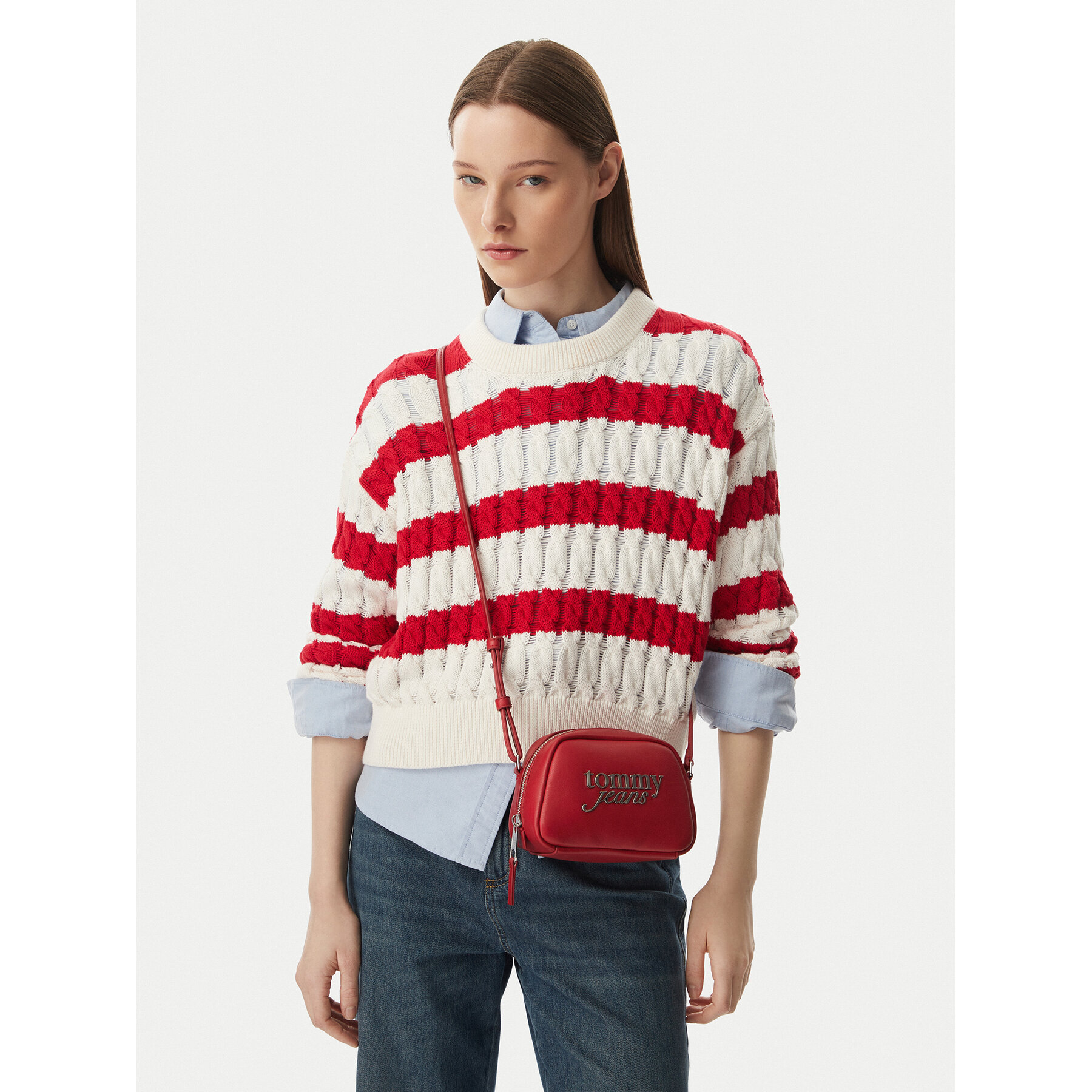 Tommy Jeans Torebka Tjw Bold Camera Bag AW0AW18785 Brązowy