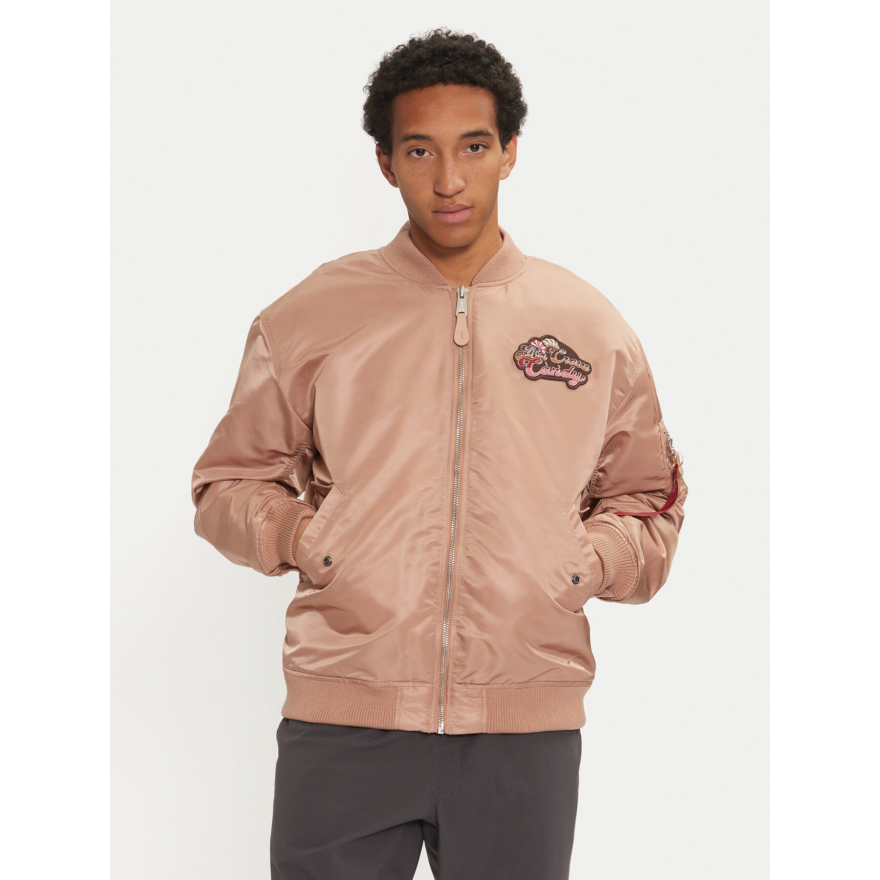 Alpha Industries Kurtka bomber 148140 Beżowy Regular Fit