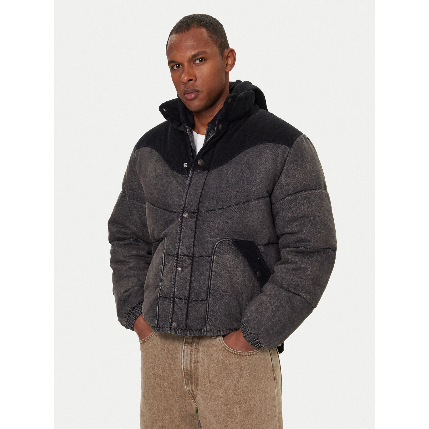 Levi's® Kurtka puchowa Wild West 004EX-0001 Szary Regular Fit