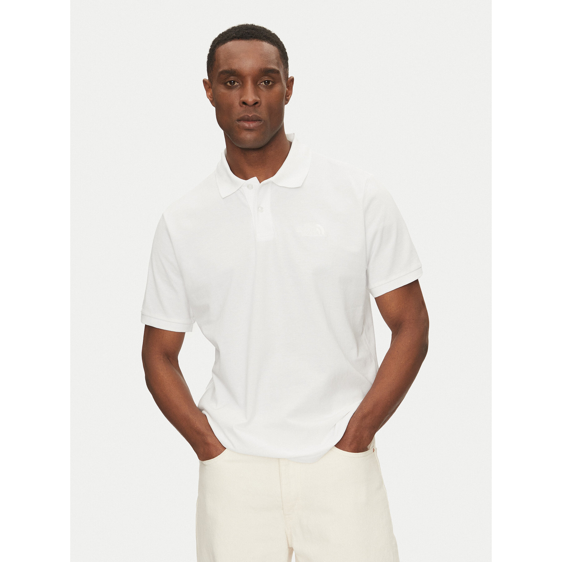 The North Face Polo Essential NF0A8C1P Biały Regular Fit